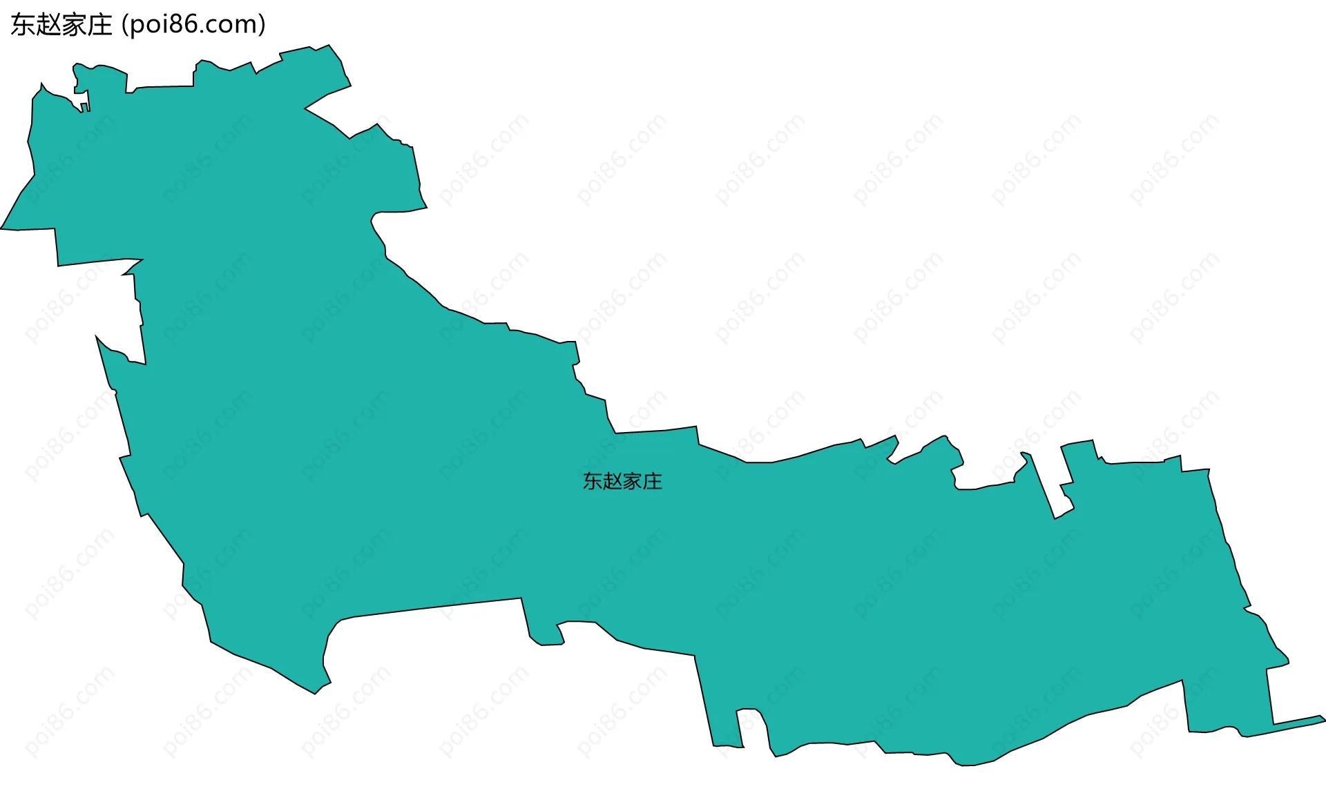东赵家庄边界地图