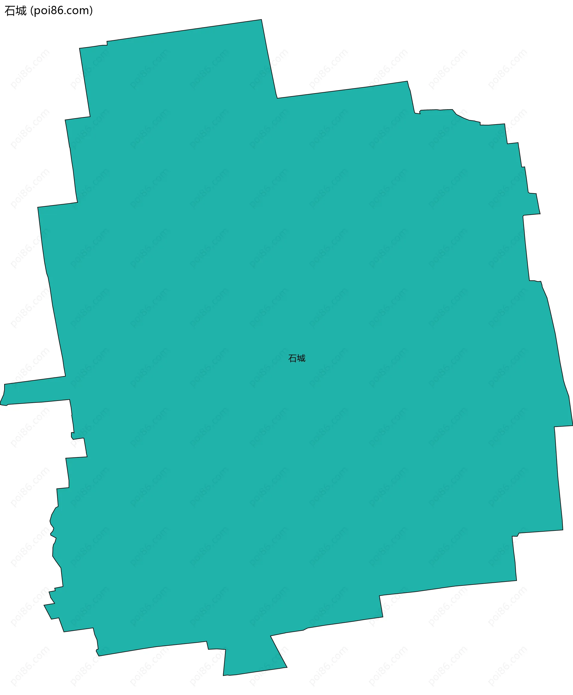 石城边界地图