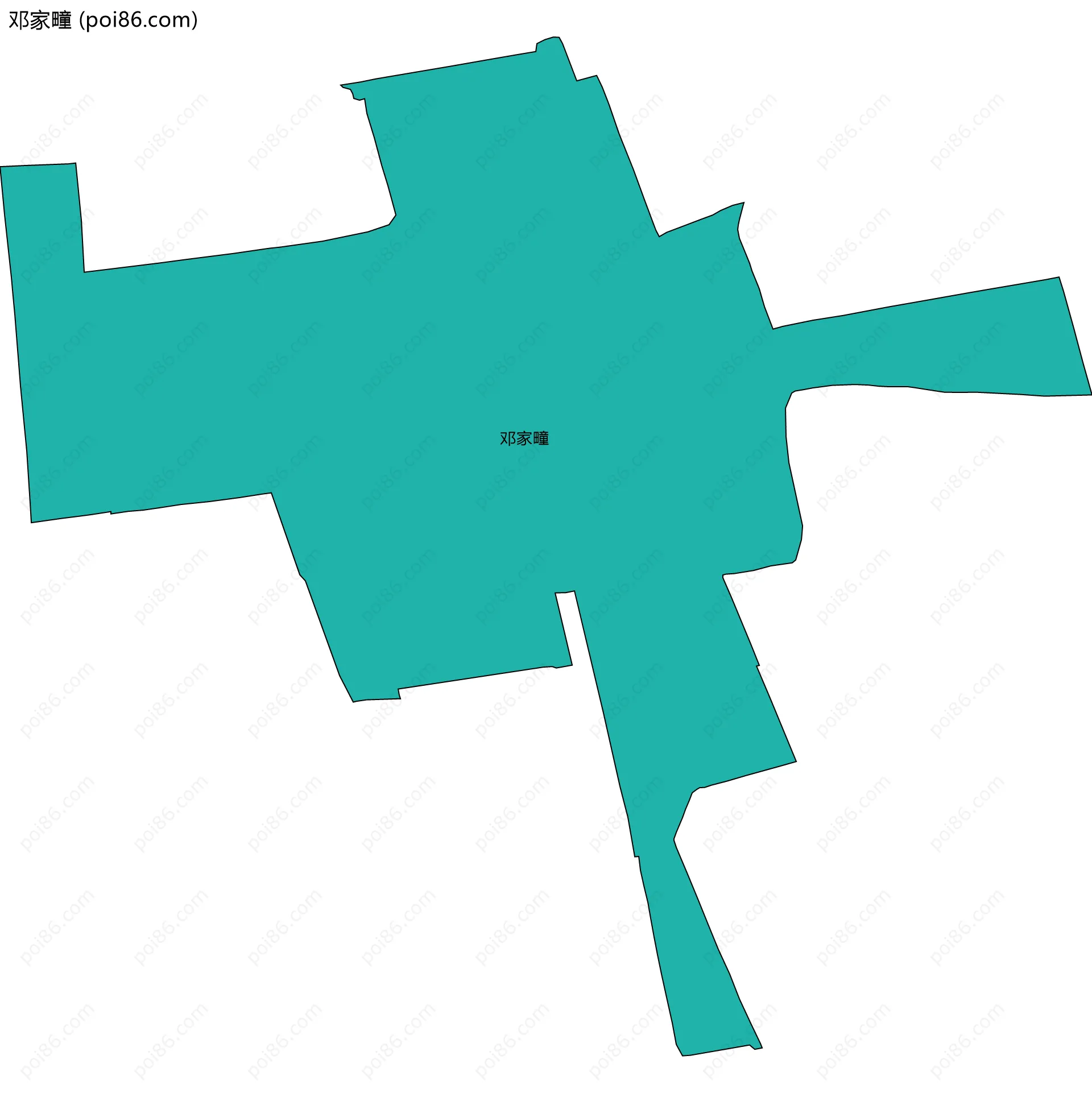 邓家疃边界地图