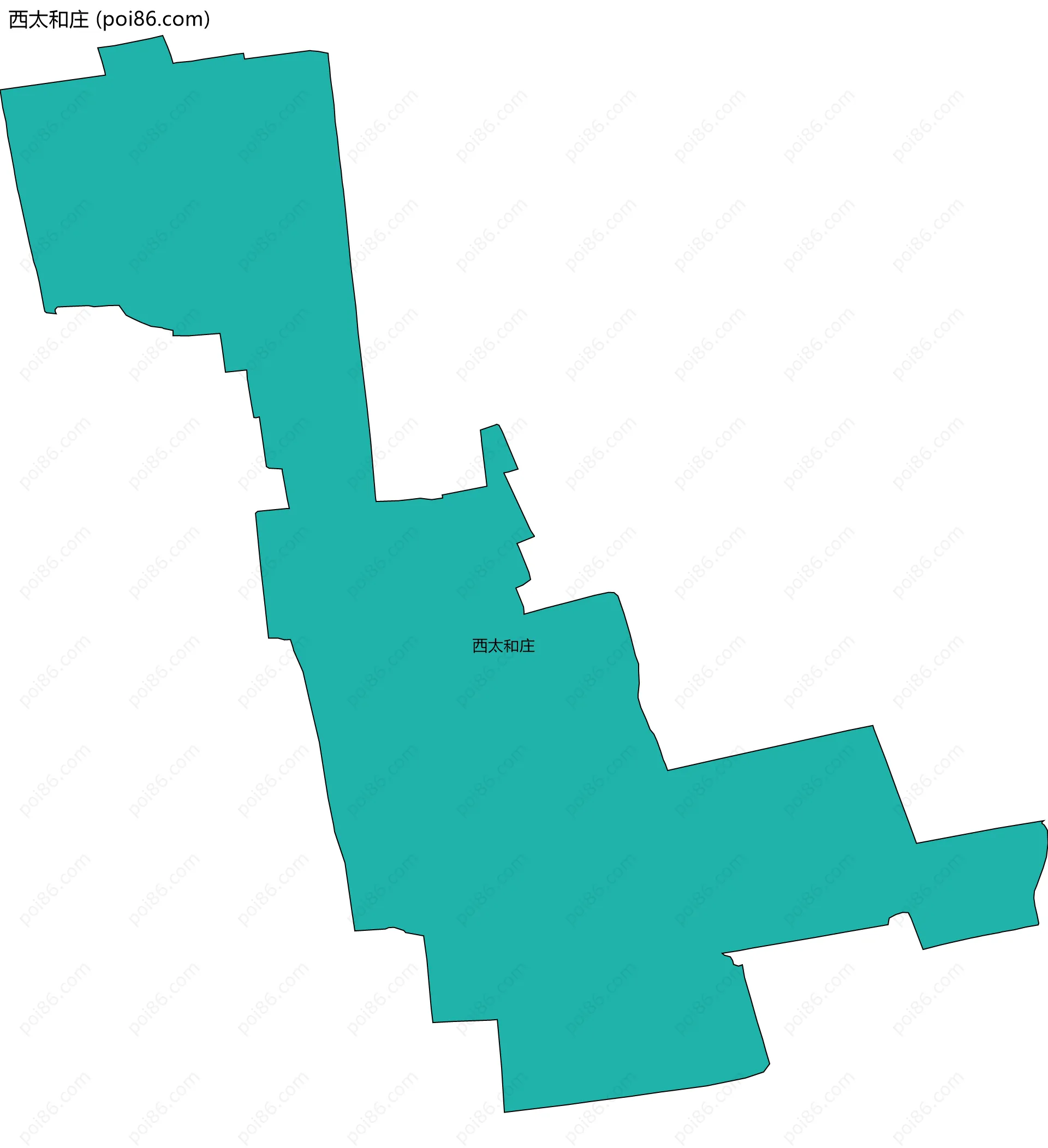 西太和庄边界地图