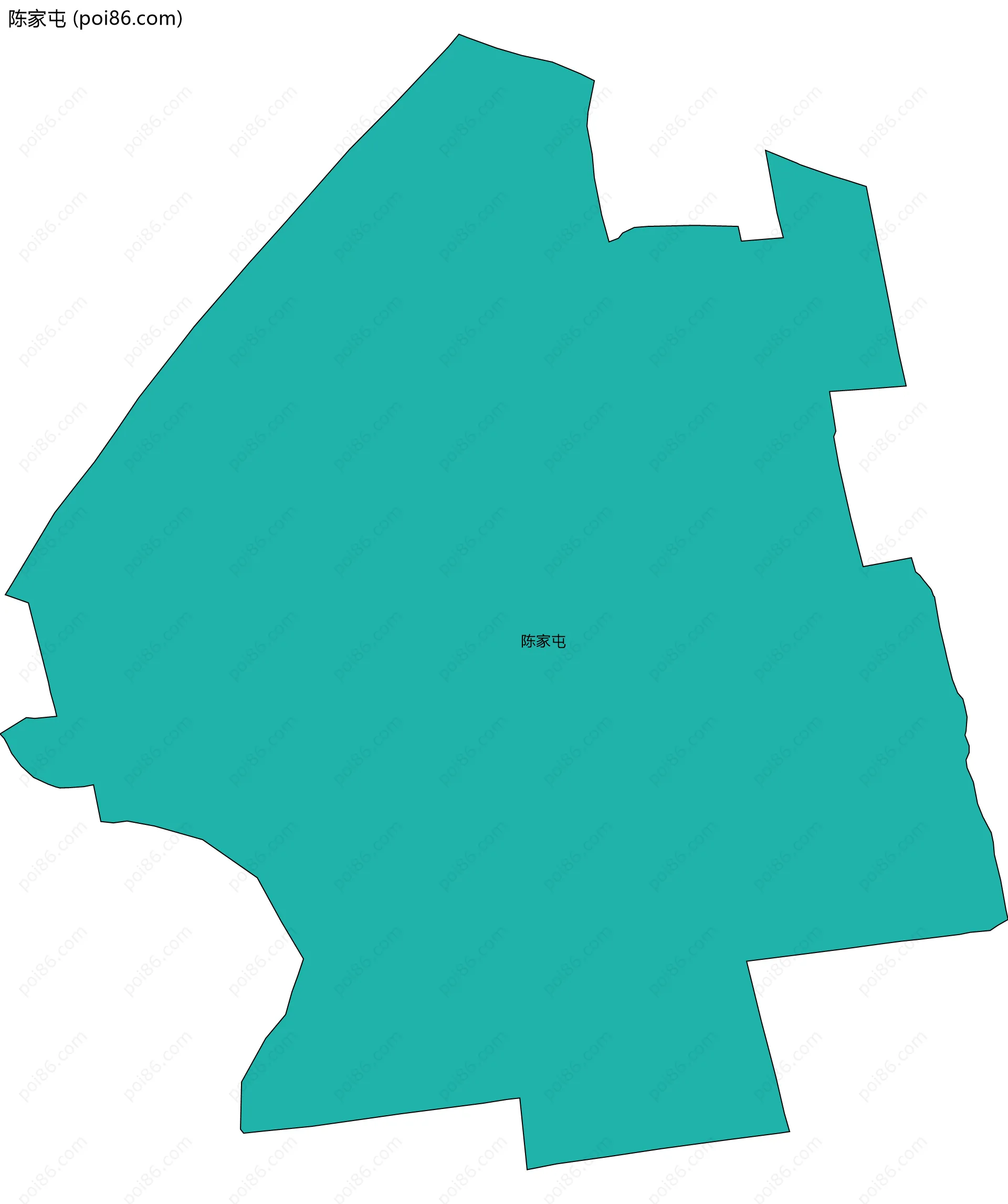 陈家屯边界地图