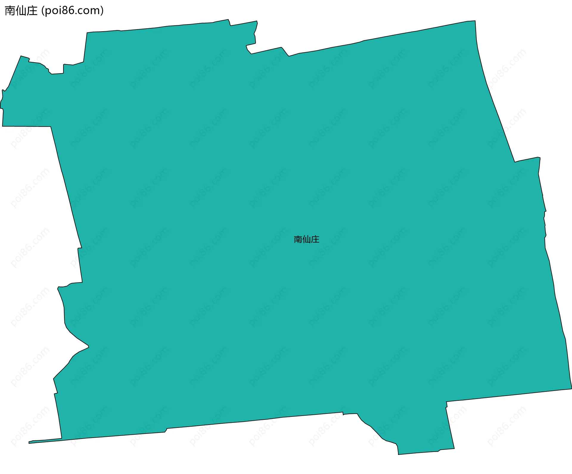 南仙庄边界地图