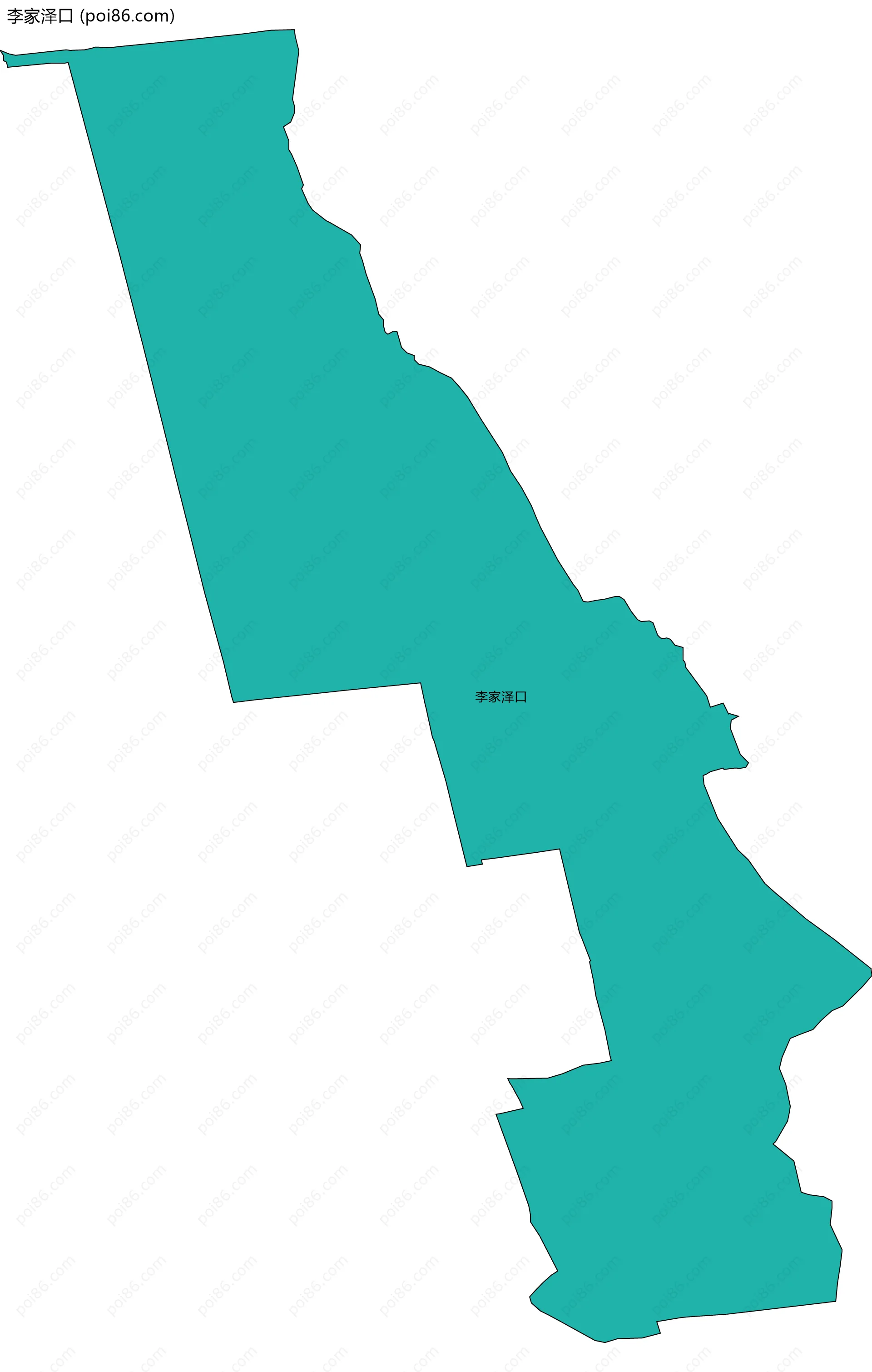 李家泽口边界地图