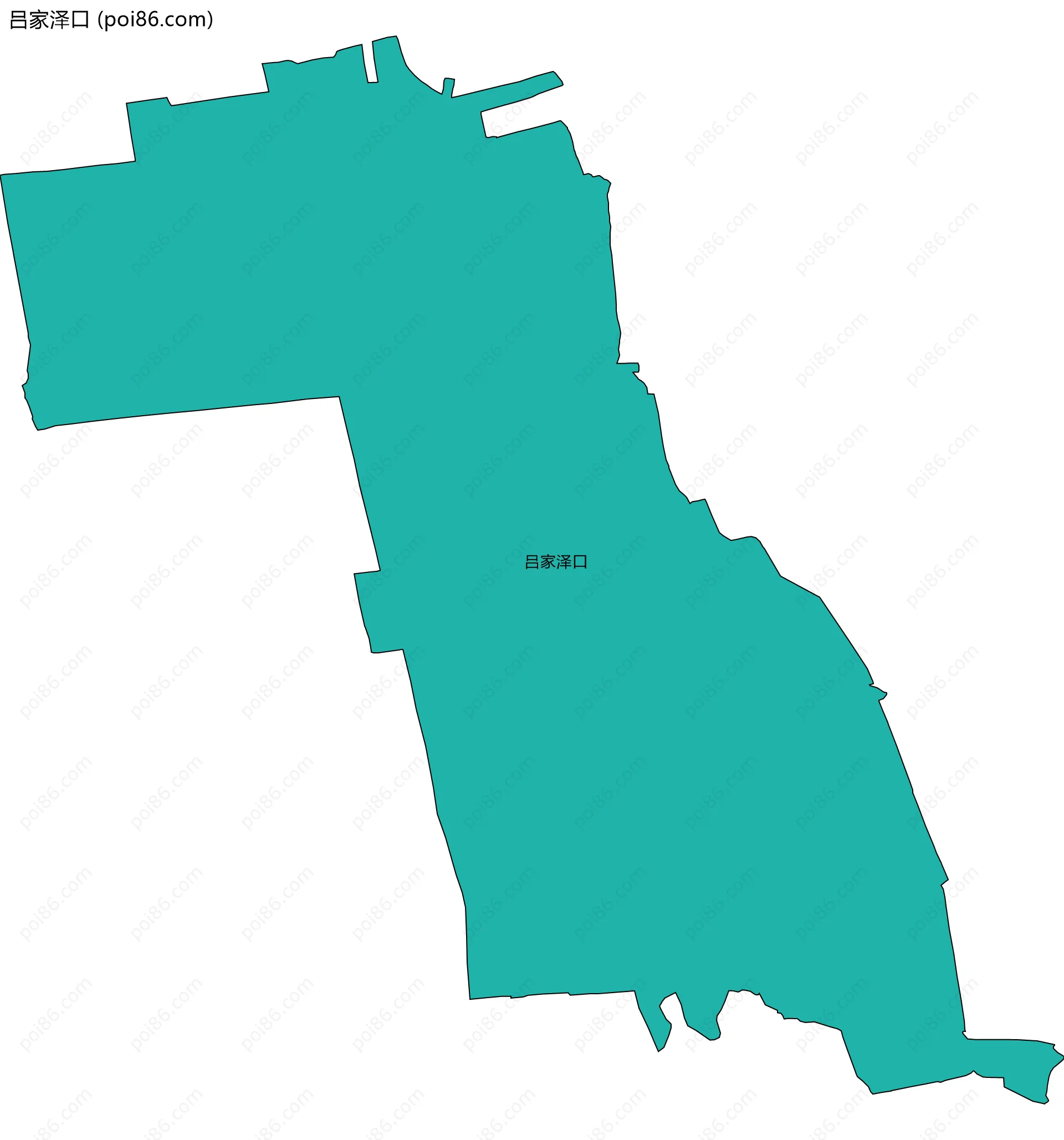 吕家泽口边界地图