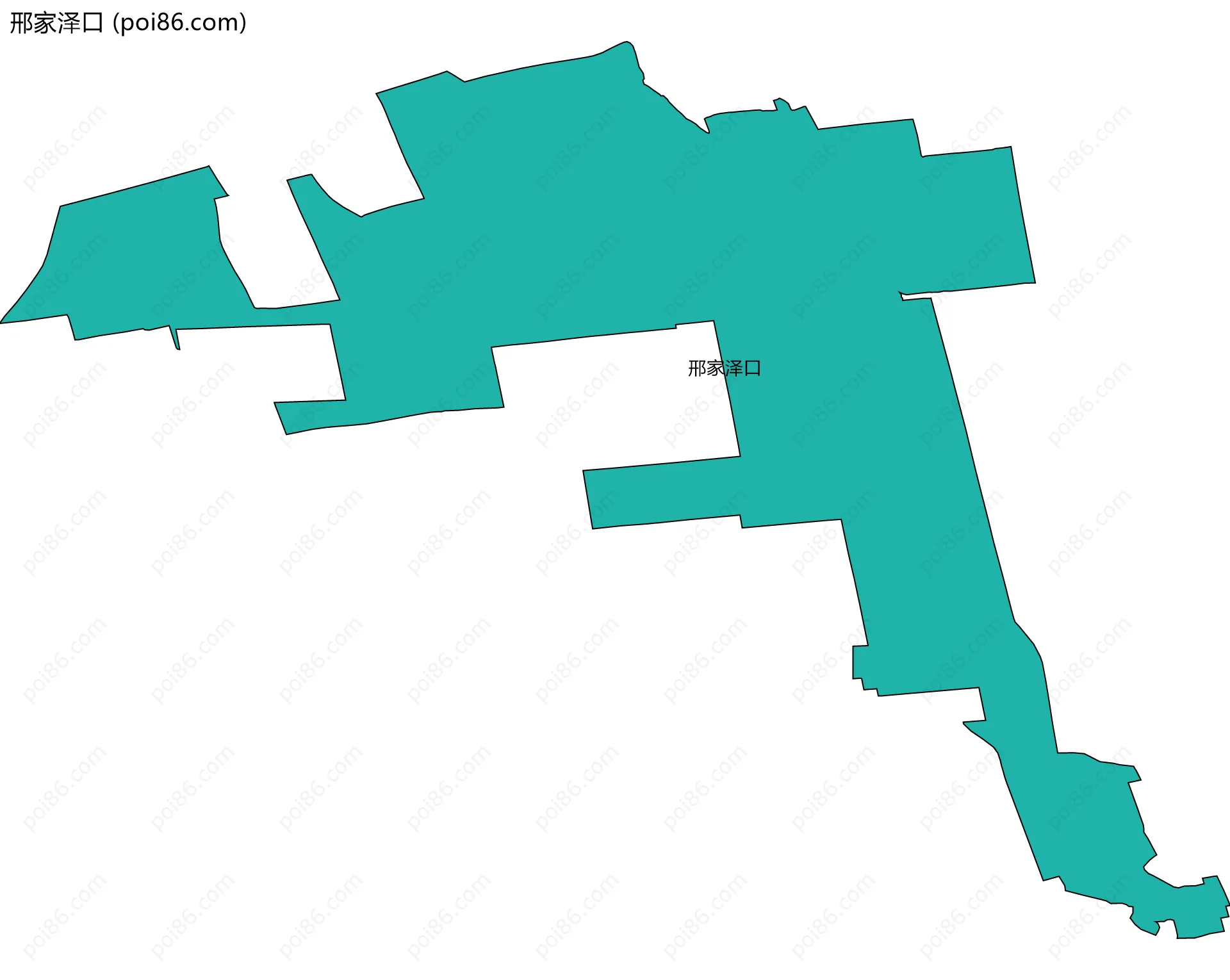 邢家泽口边界地图