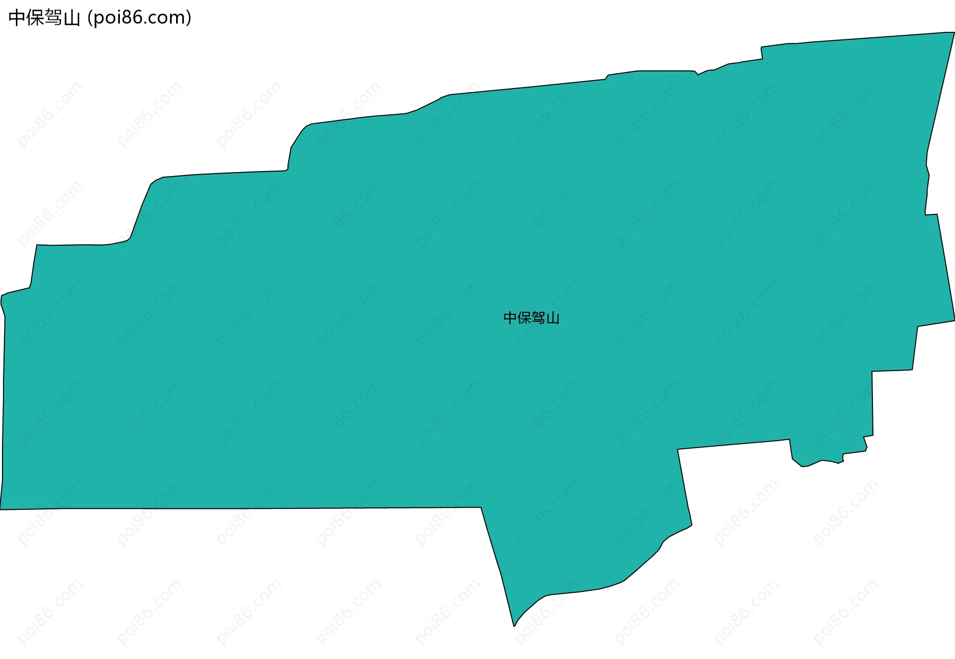 中保驾山边界地图