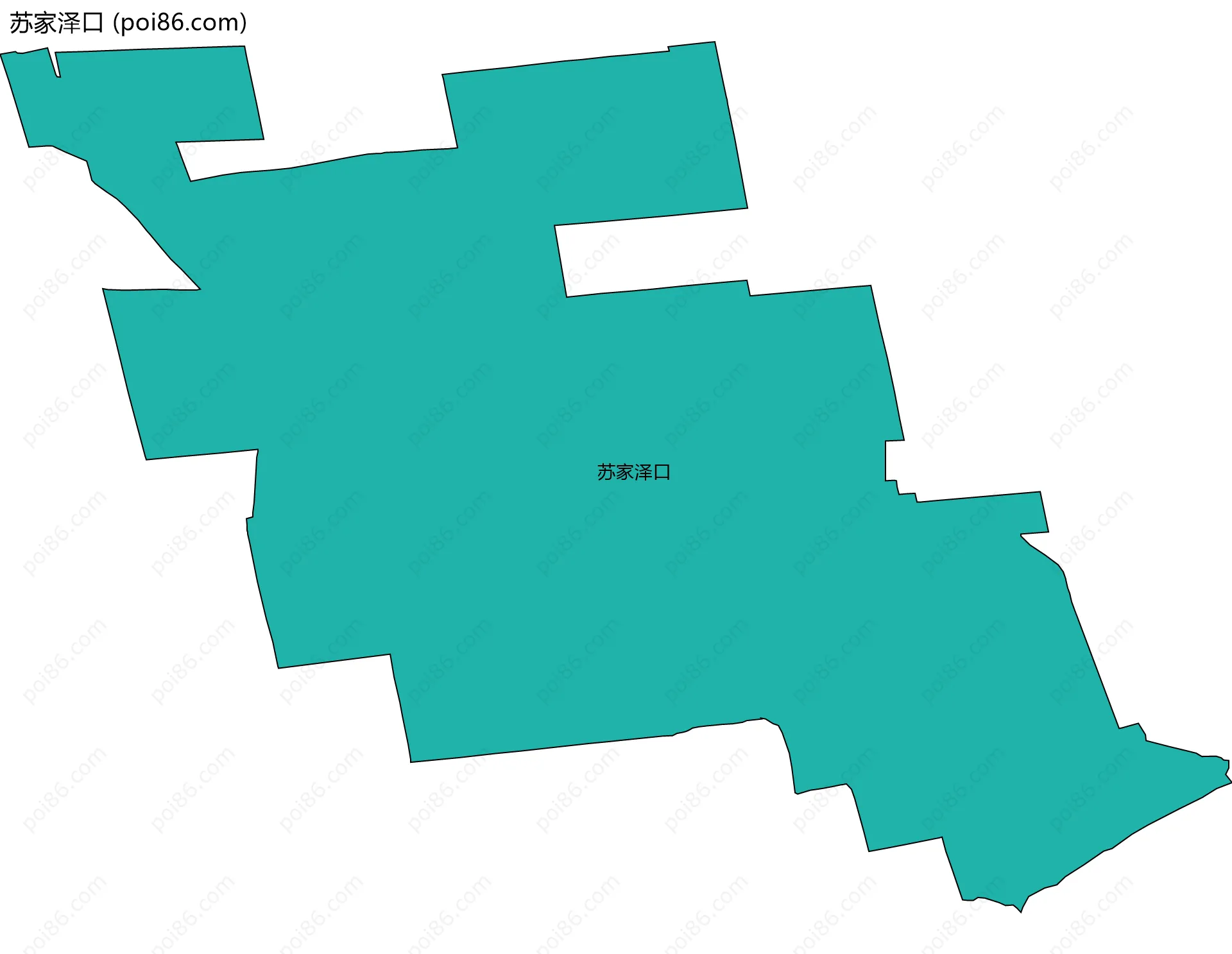 苏家泽口边界地图