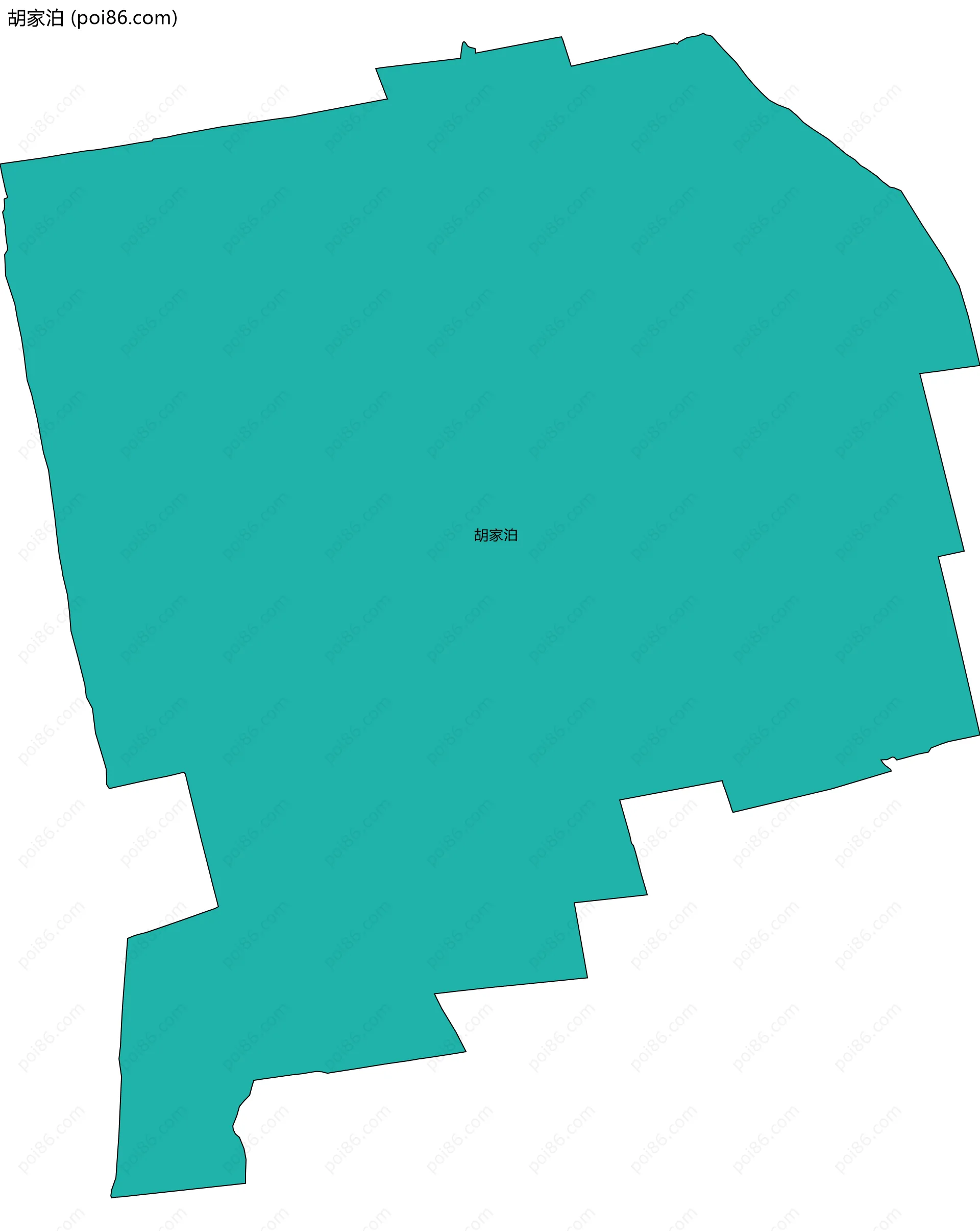 胡家泊边界地图