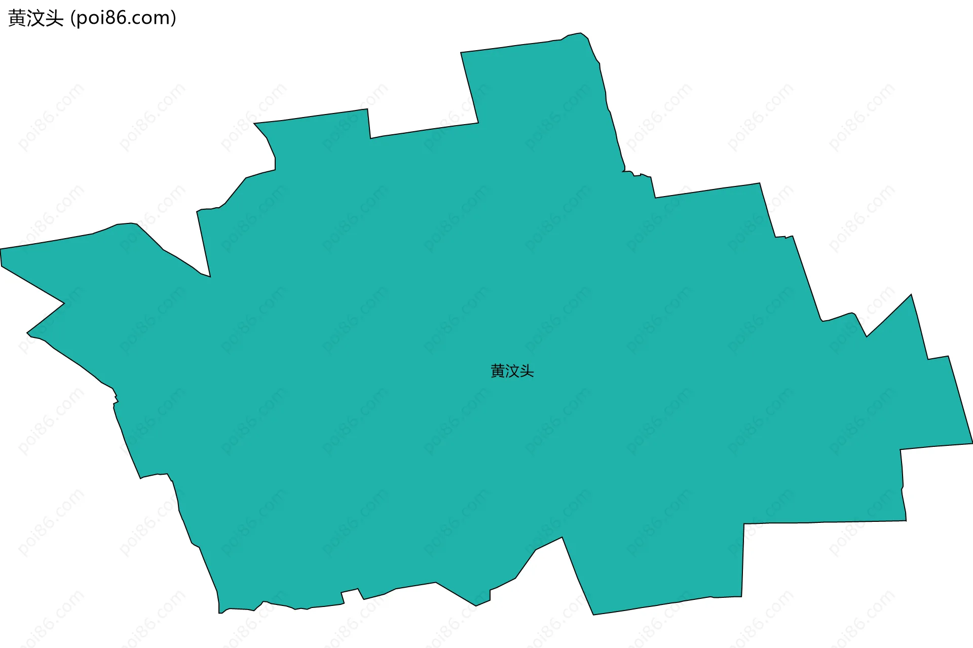 黄汶头边界地图