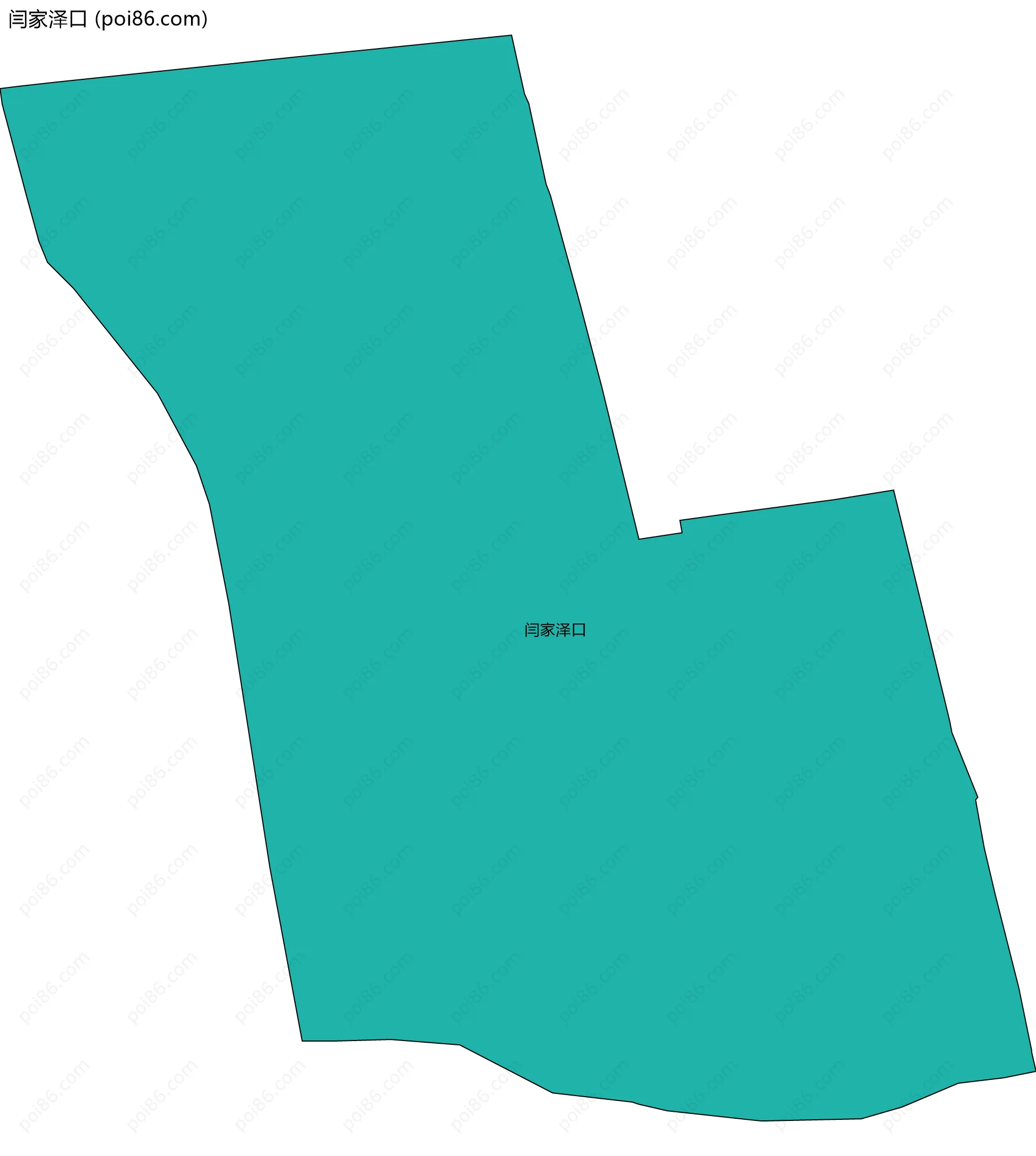 闫家泽口边界地图