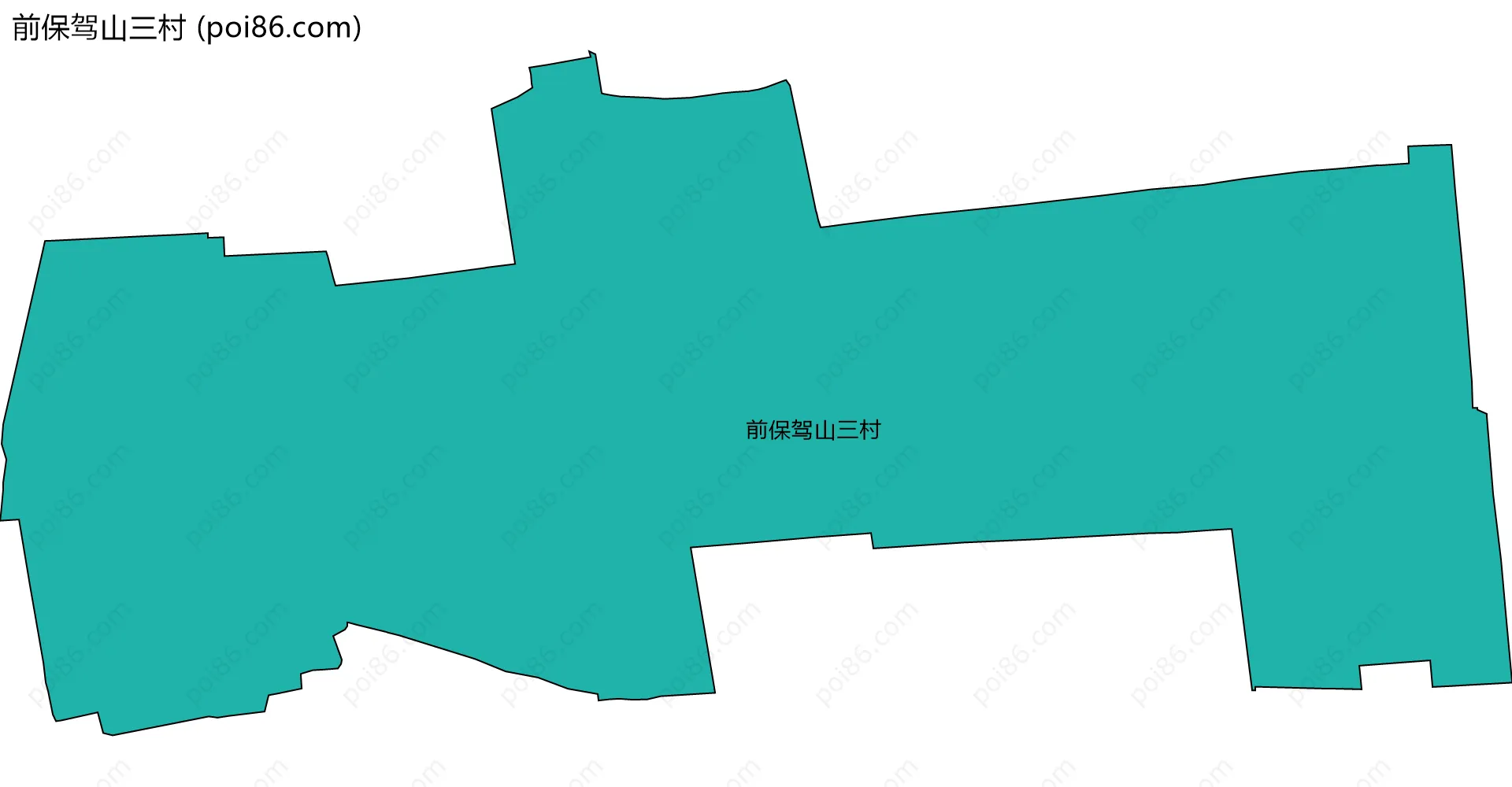 前保驾山三村边界地图