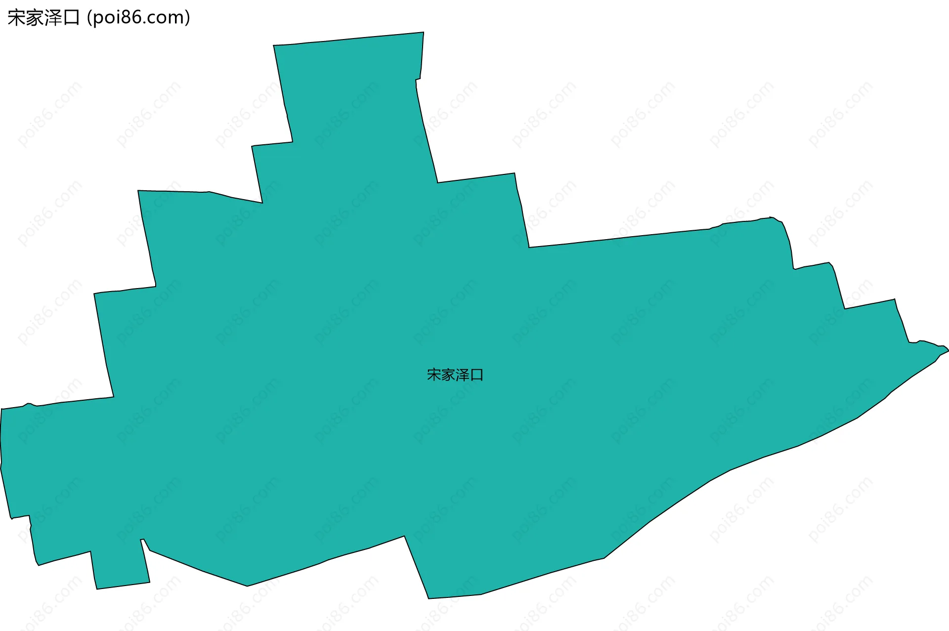 宋家泽口边界地图