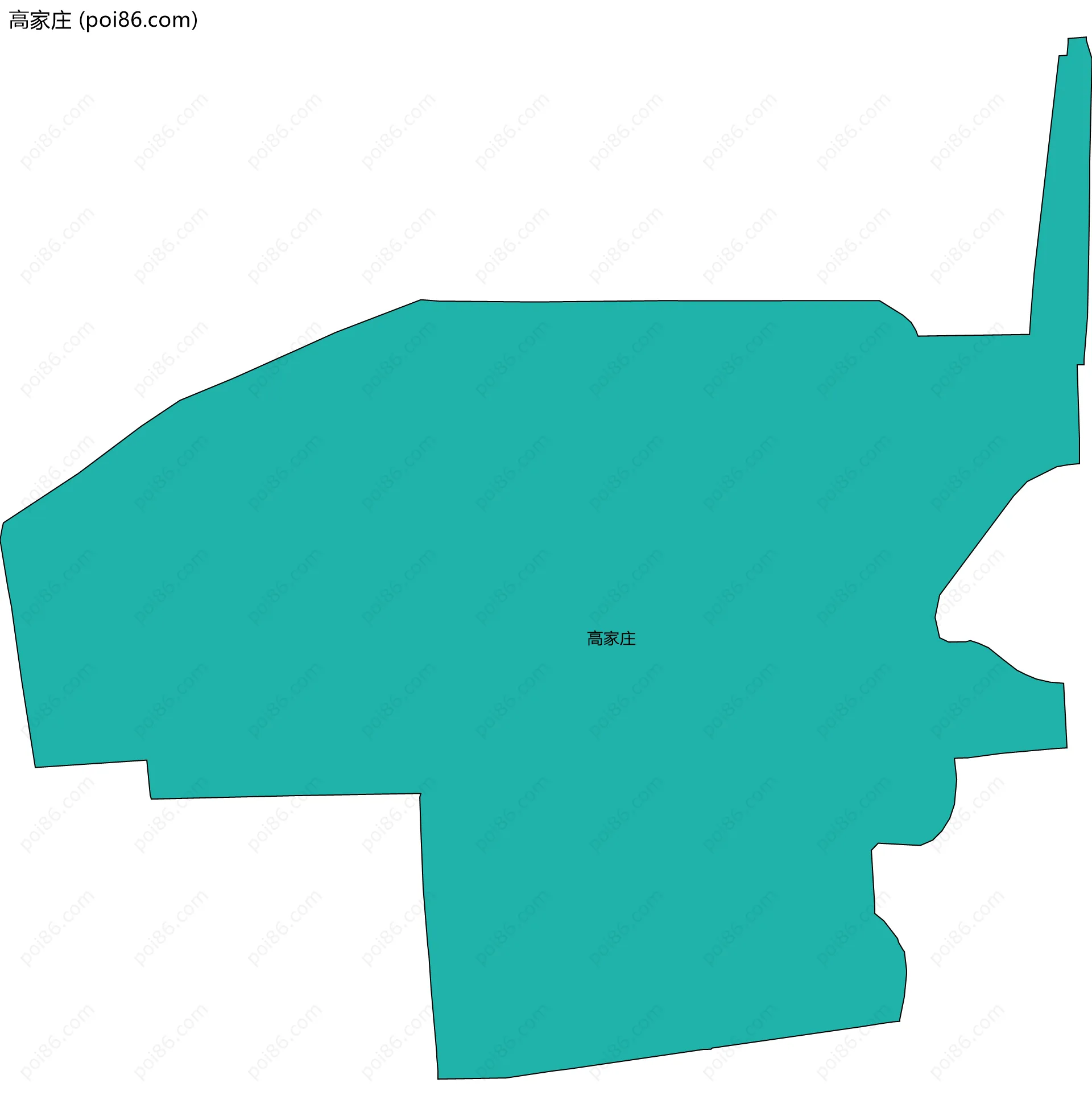 高家庄边界地图