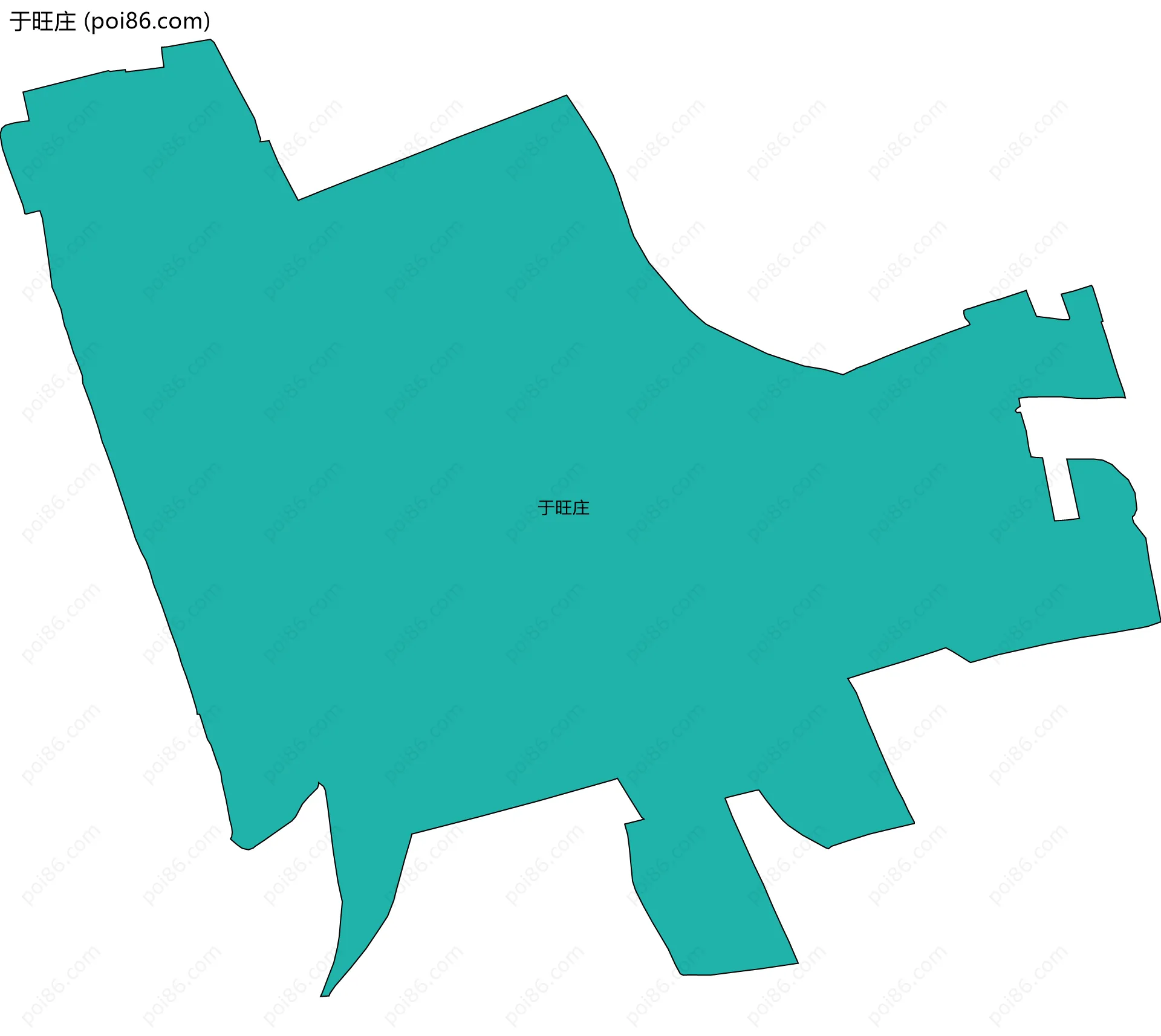 于旺庄边界地图