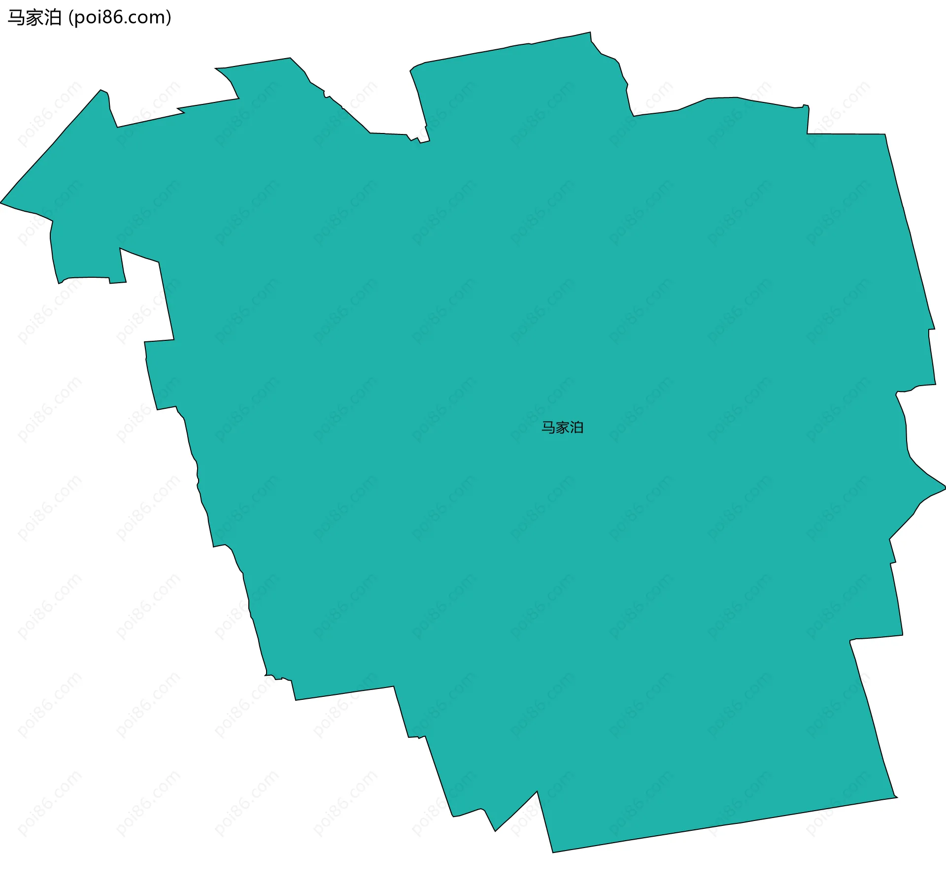 马家泊边界地图