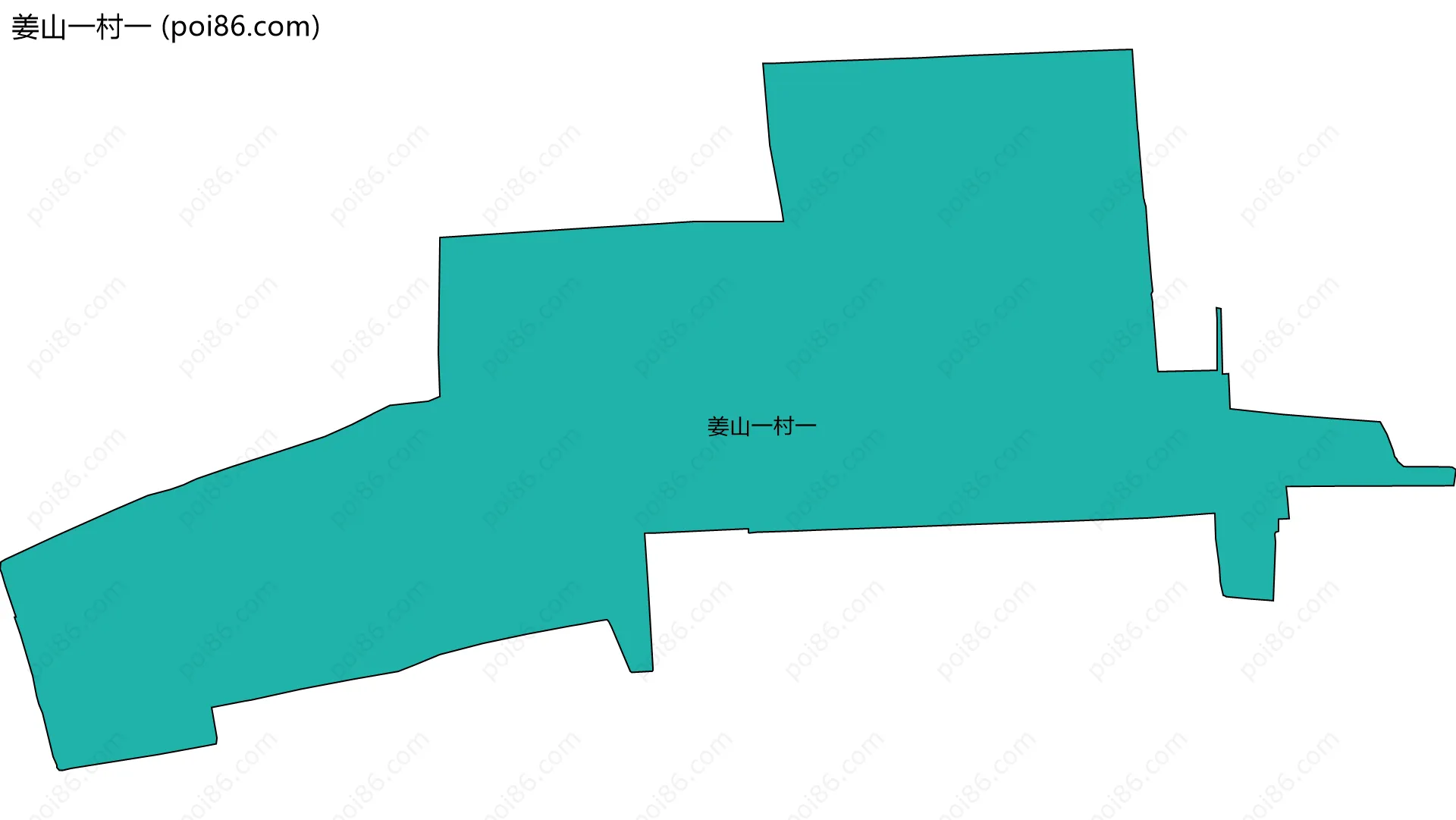 姜山一村一边界地图