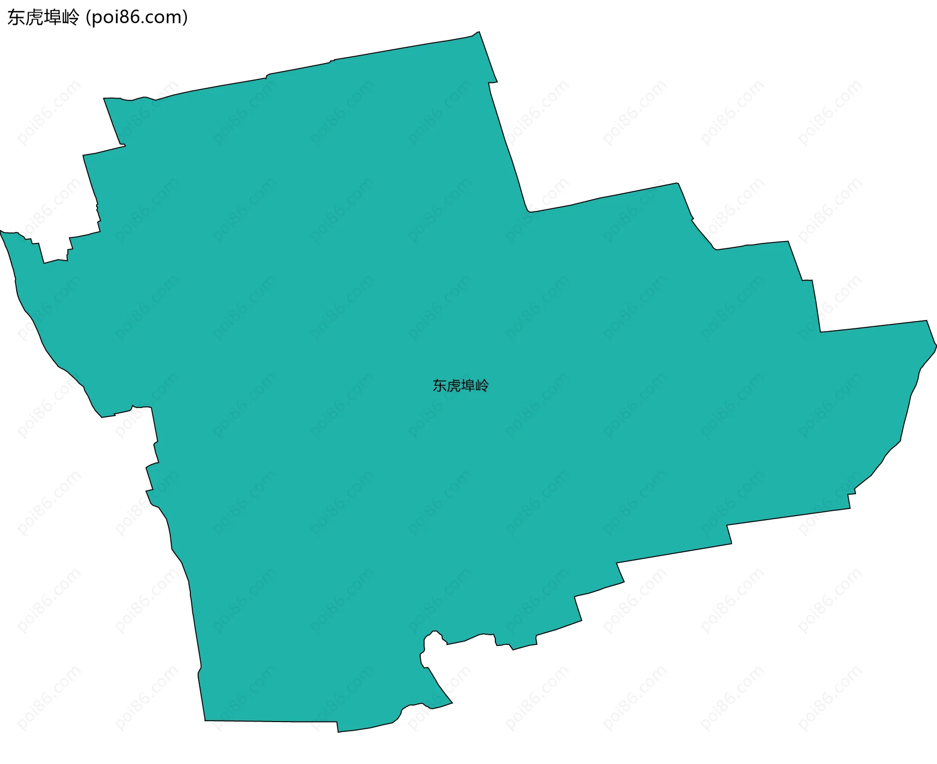 东虎埠岭边界地图