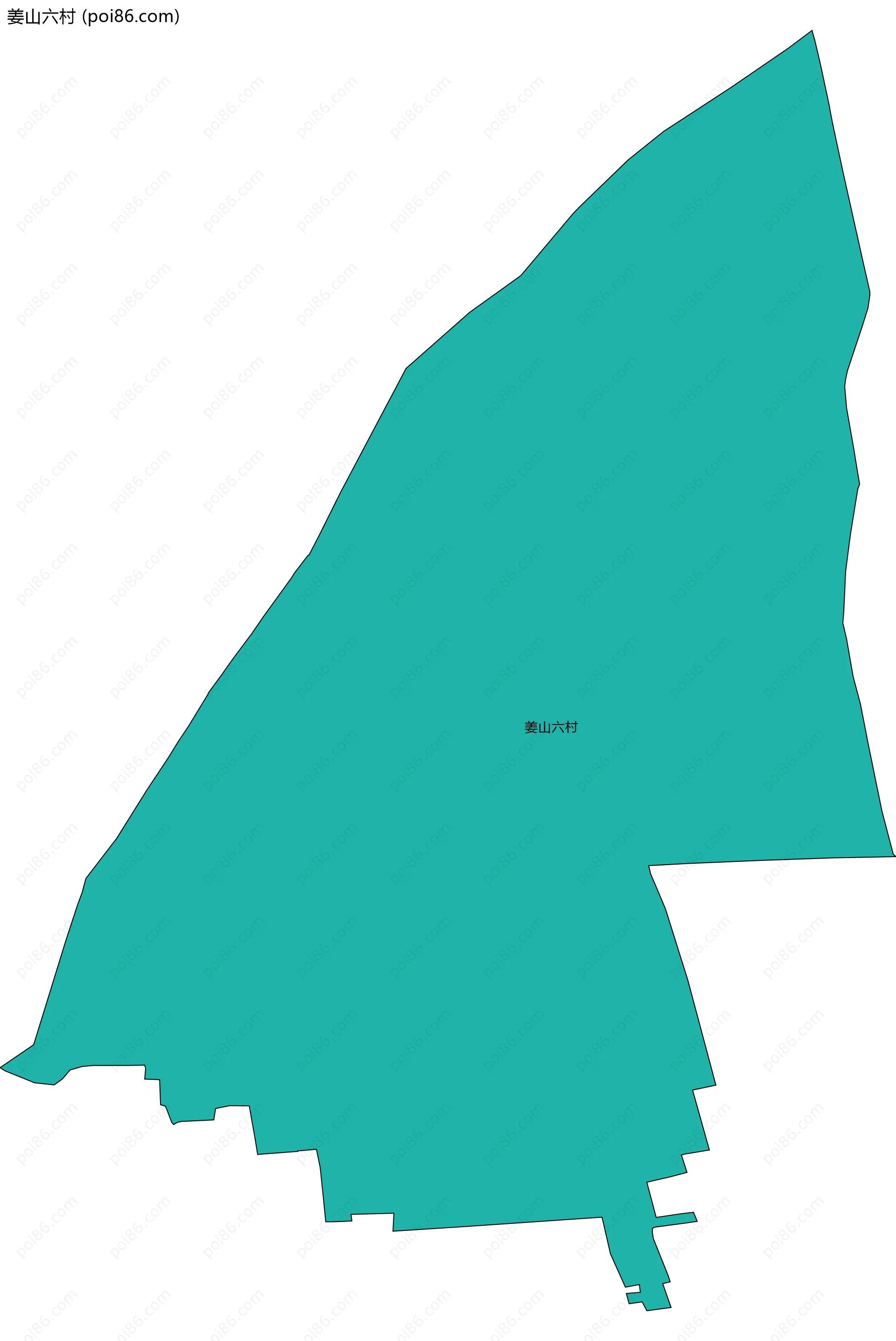 姜山六村边界地图