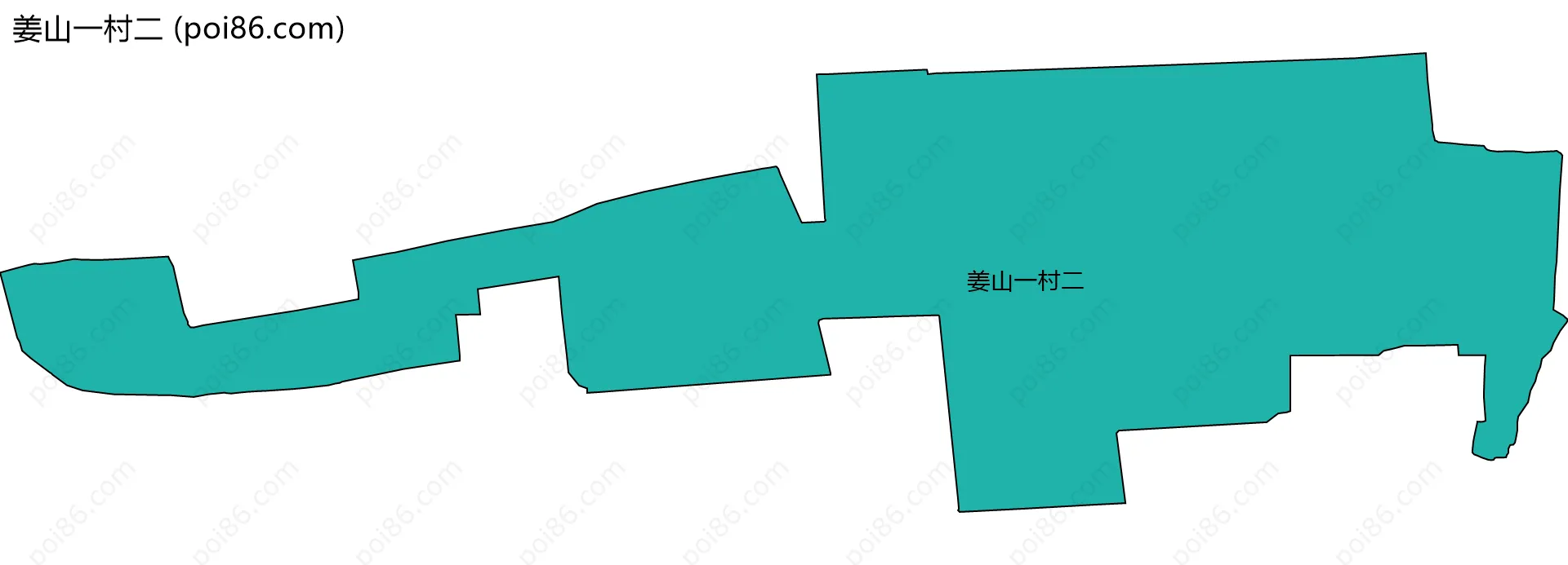 姜山一村二边界地图