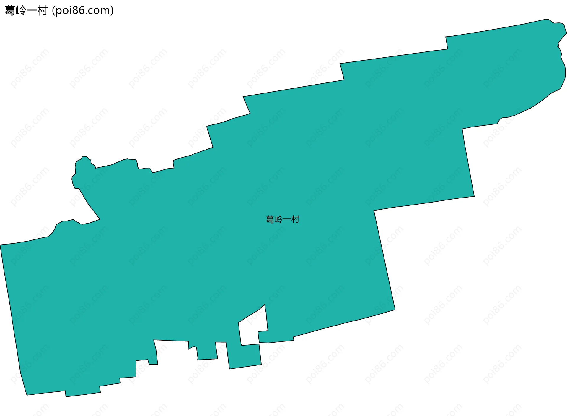 葛岭一村边界地图