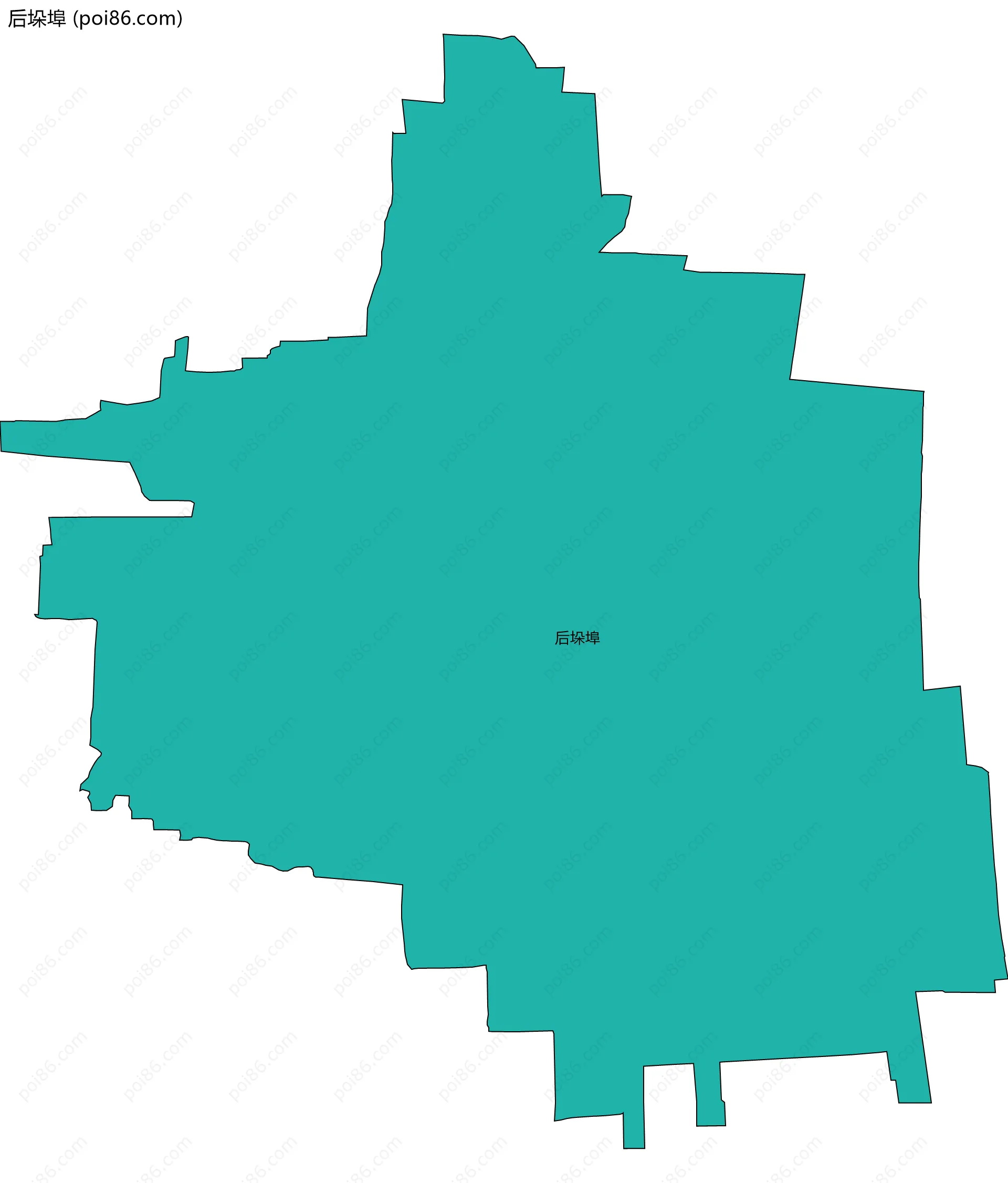 后垛埠边界地图