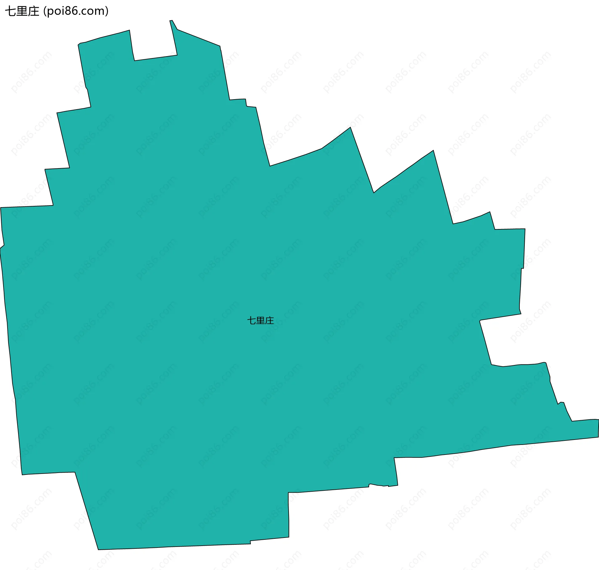 七里庄边界地图