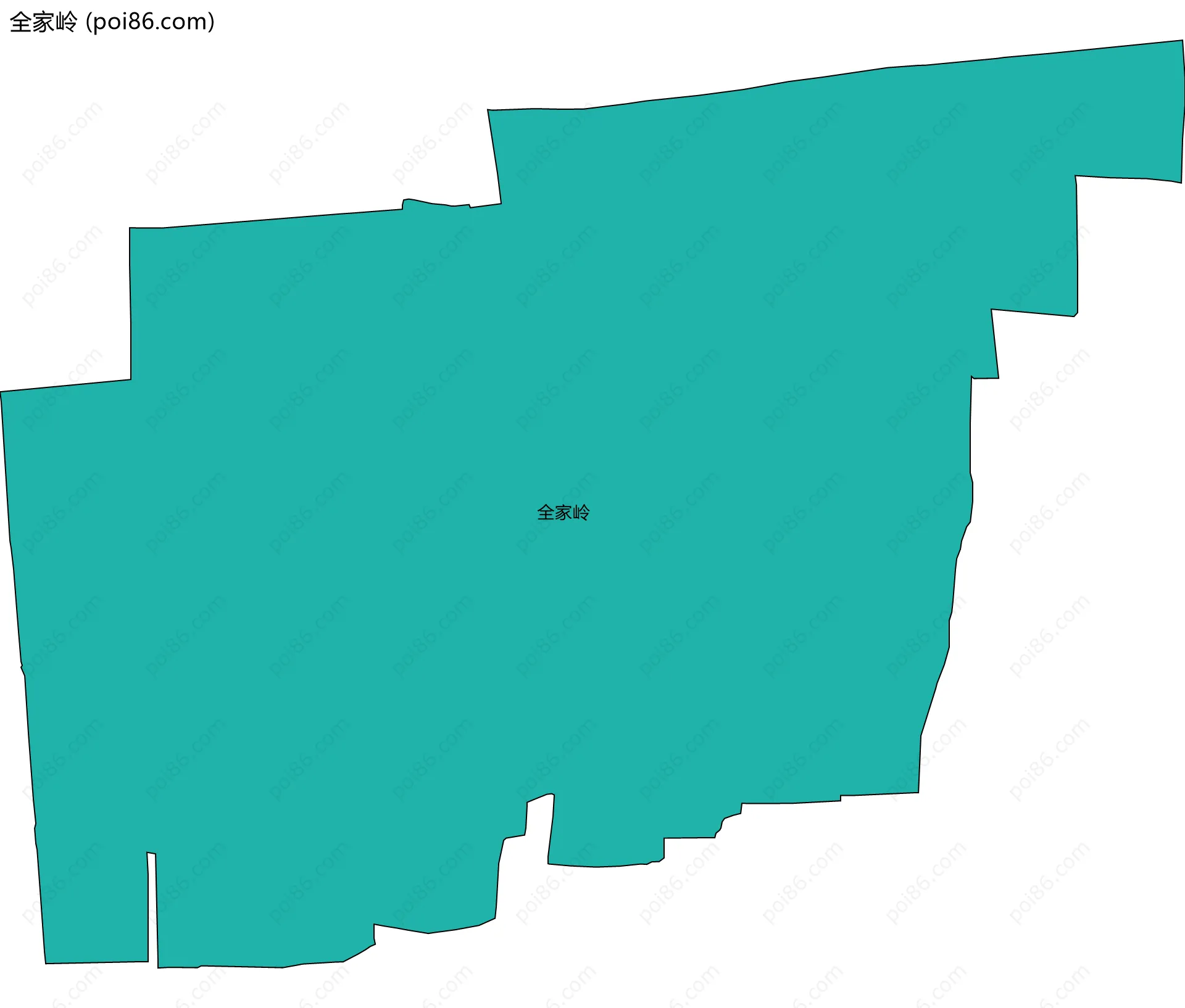 全家岭边界地图