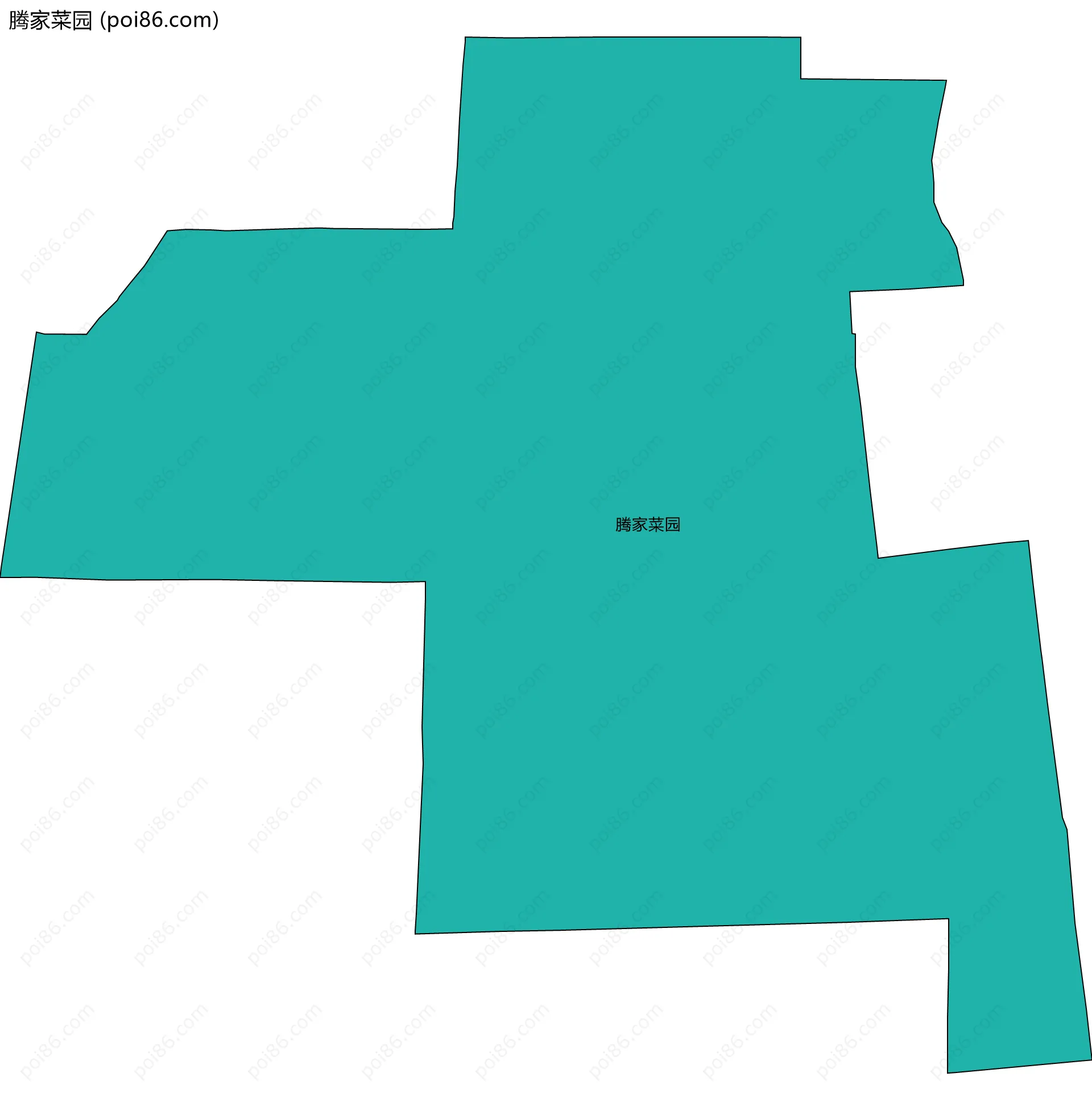 腾家菜园边界地图