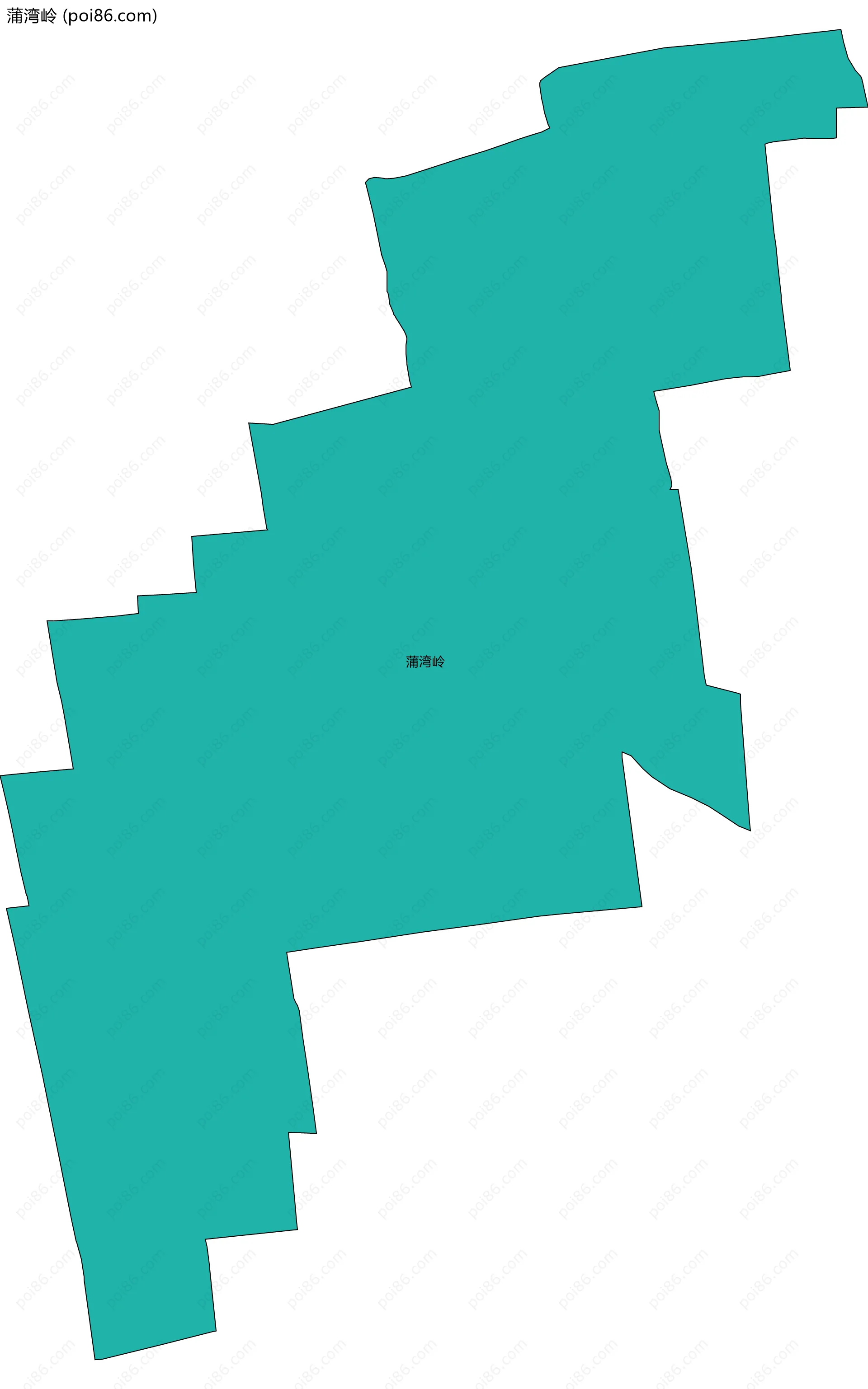 蒲湾岭边界地图