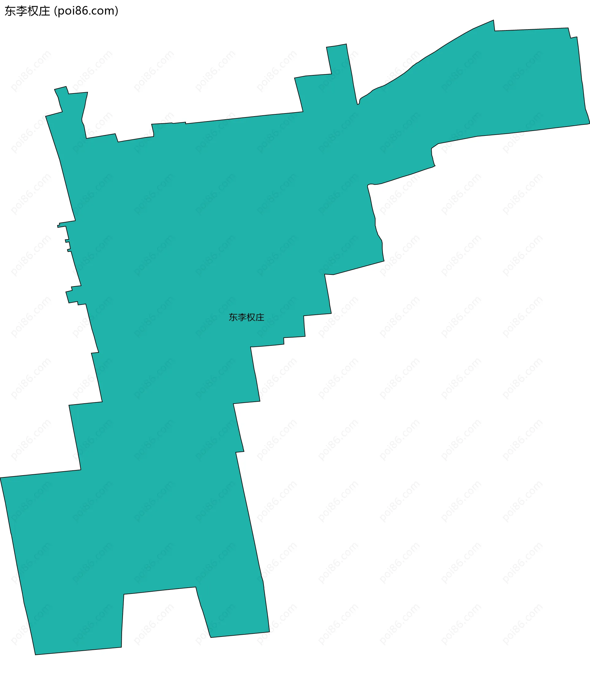 东李权庄边界地图