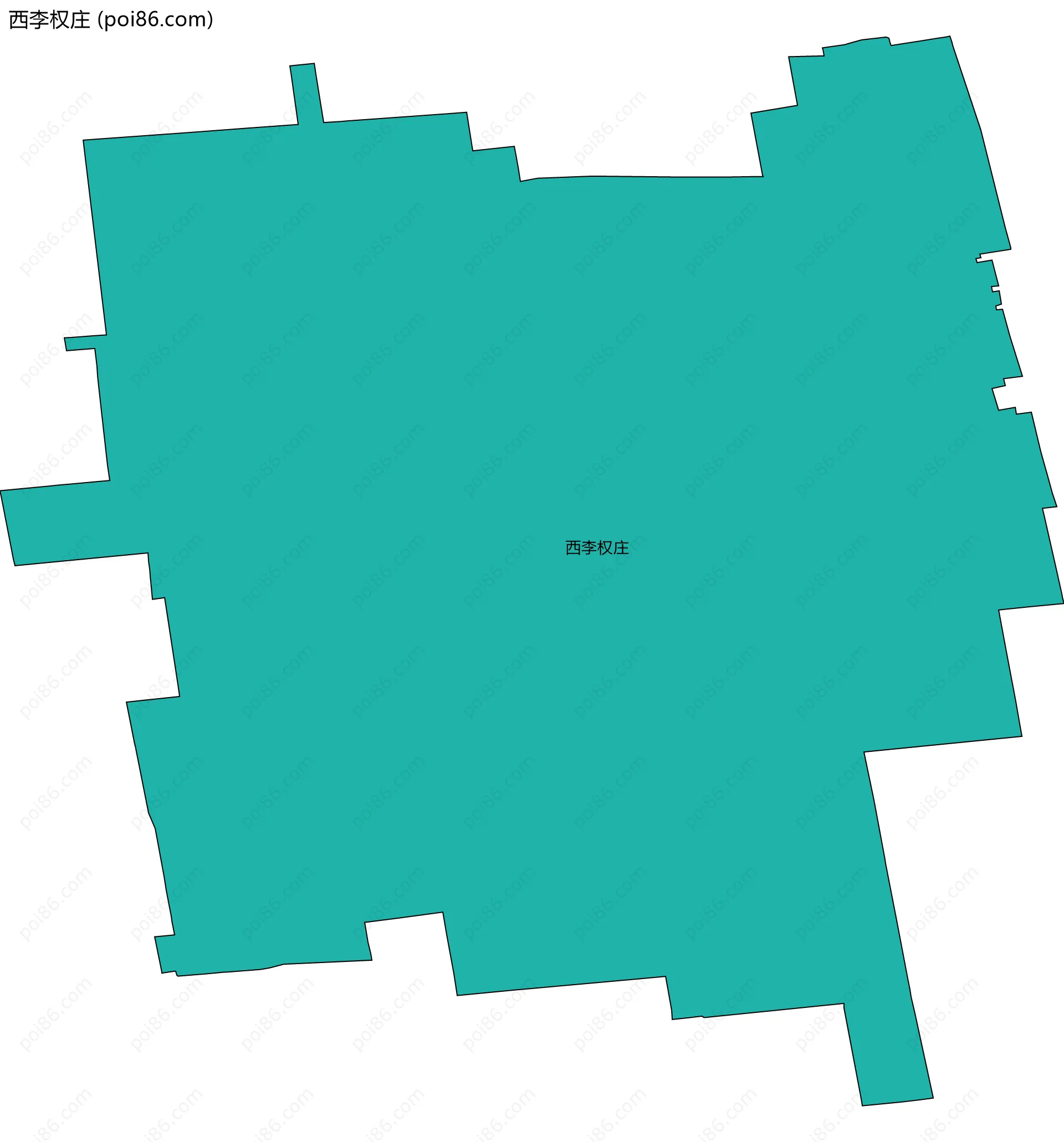 西李权庄边界地图