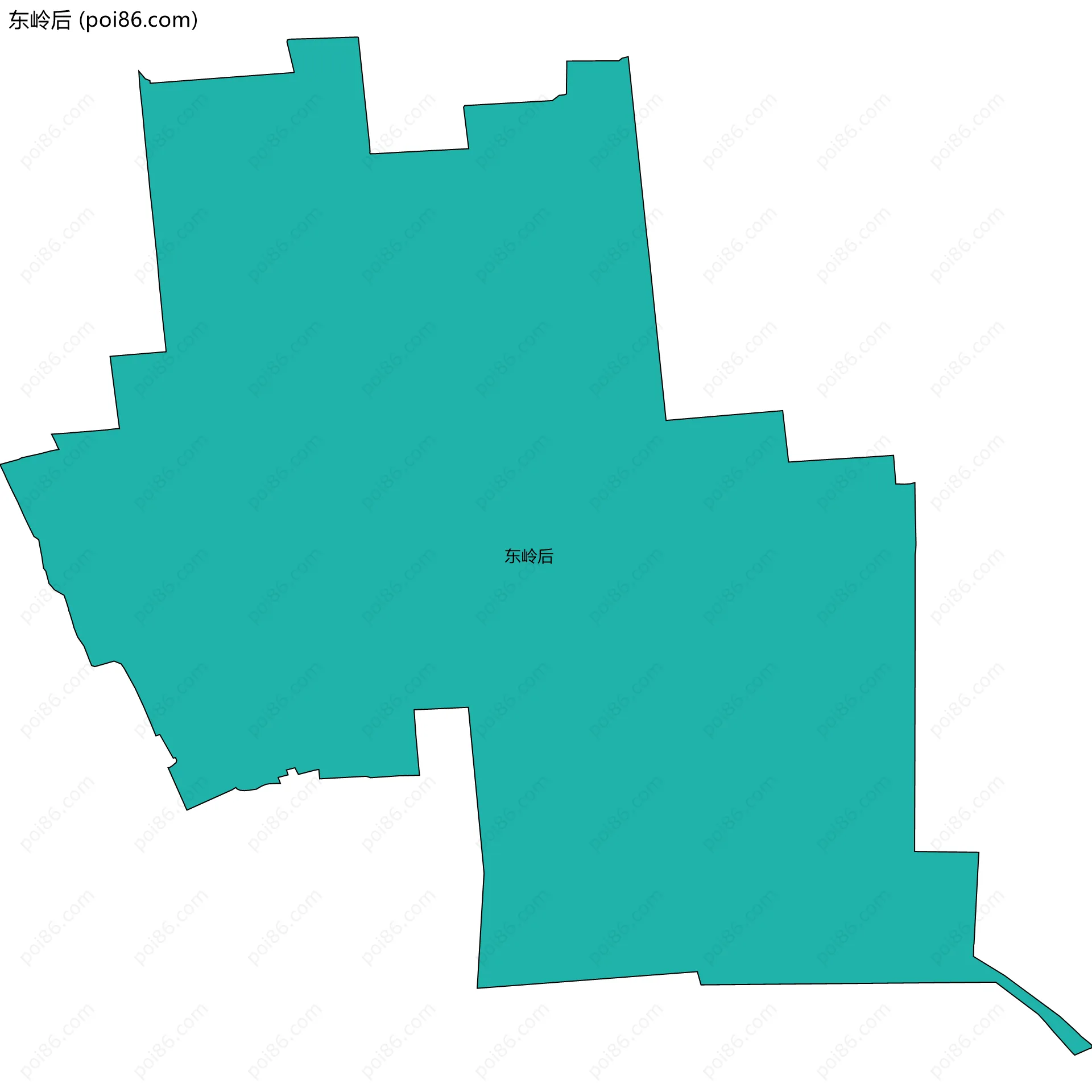 东岭后边界地图