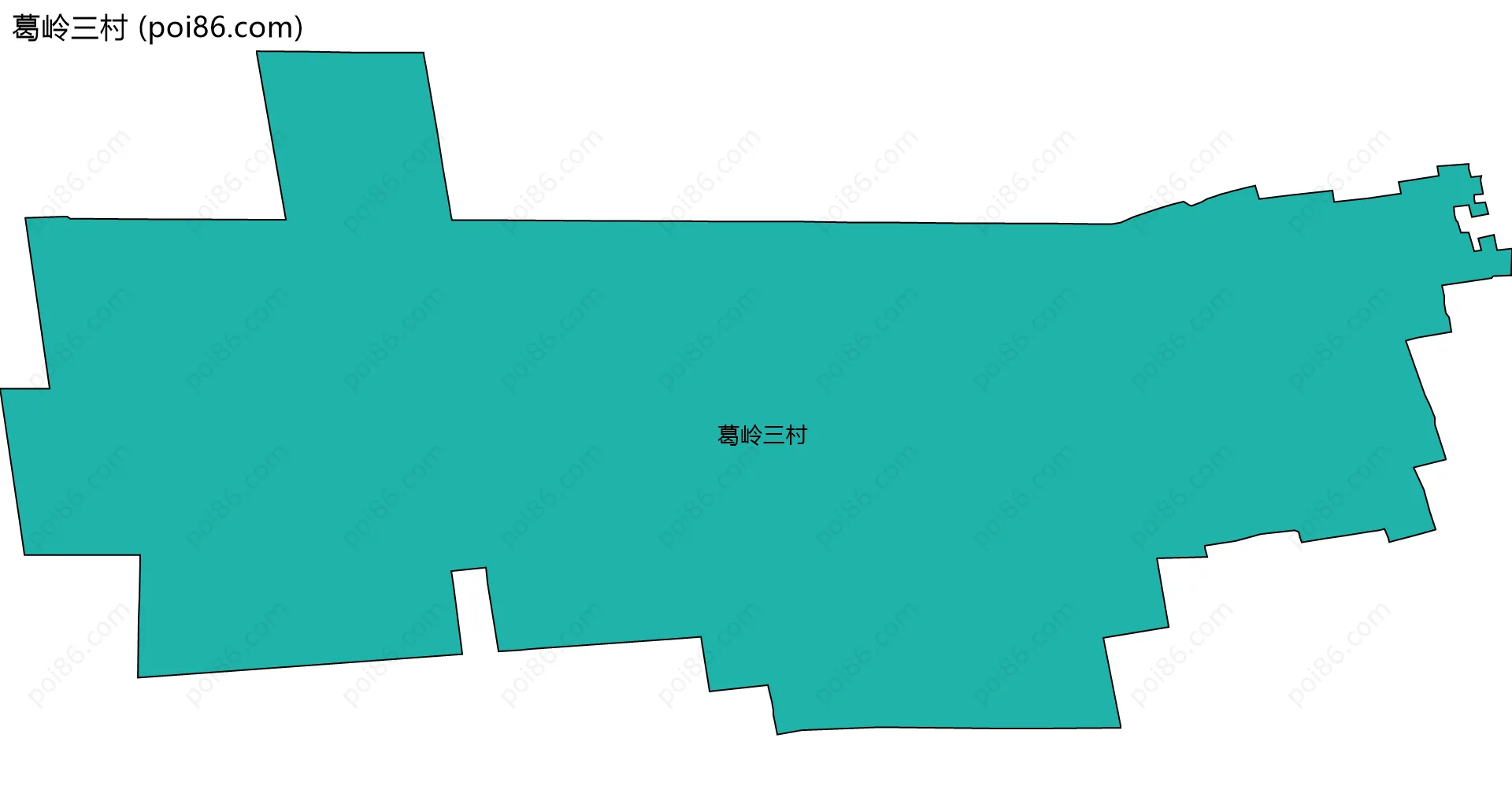 葛岭三村边界地图