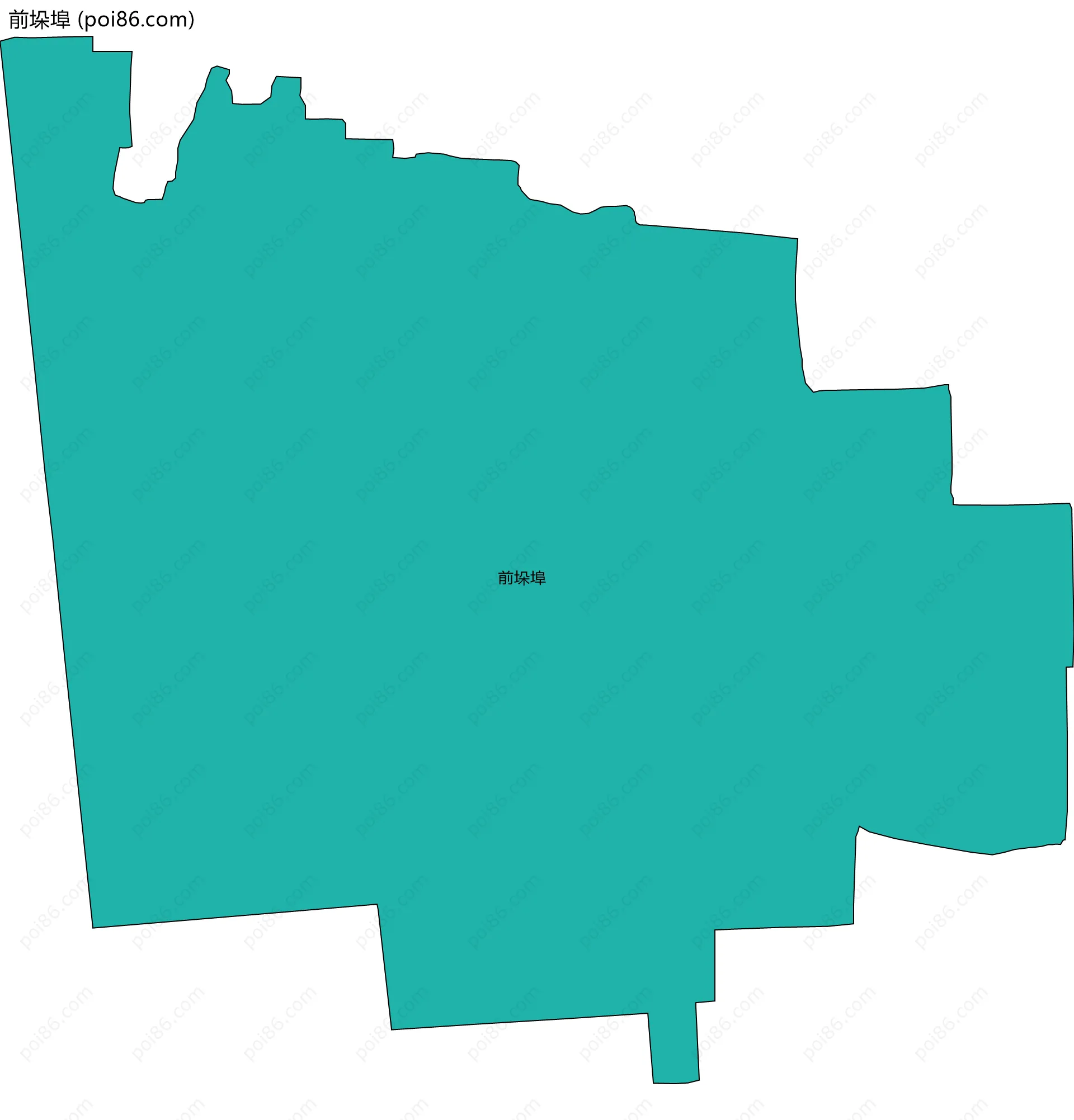 前垛埠边界地图