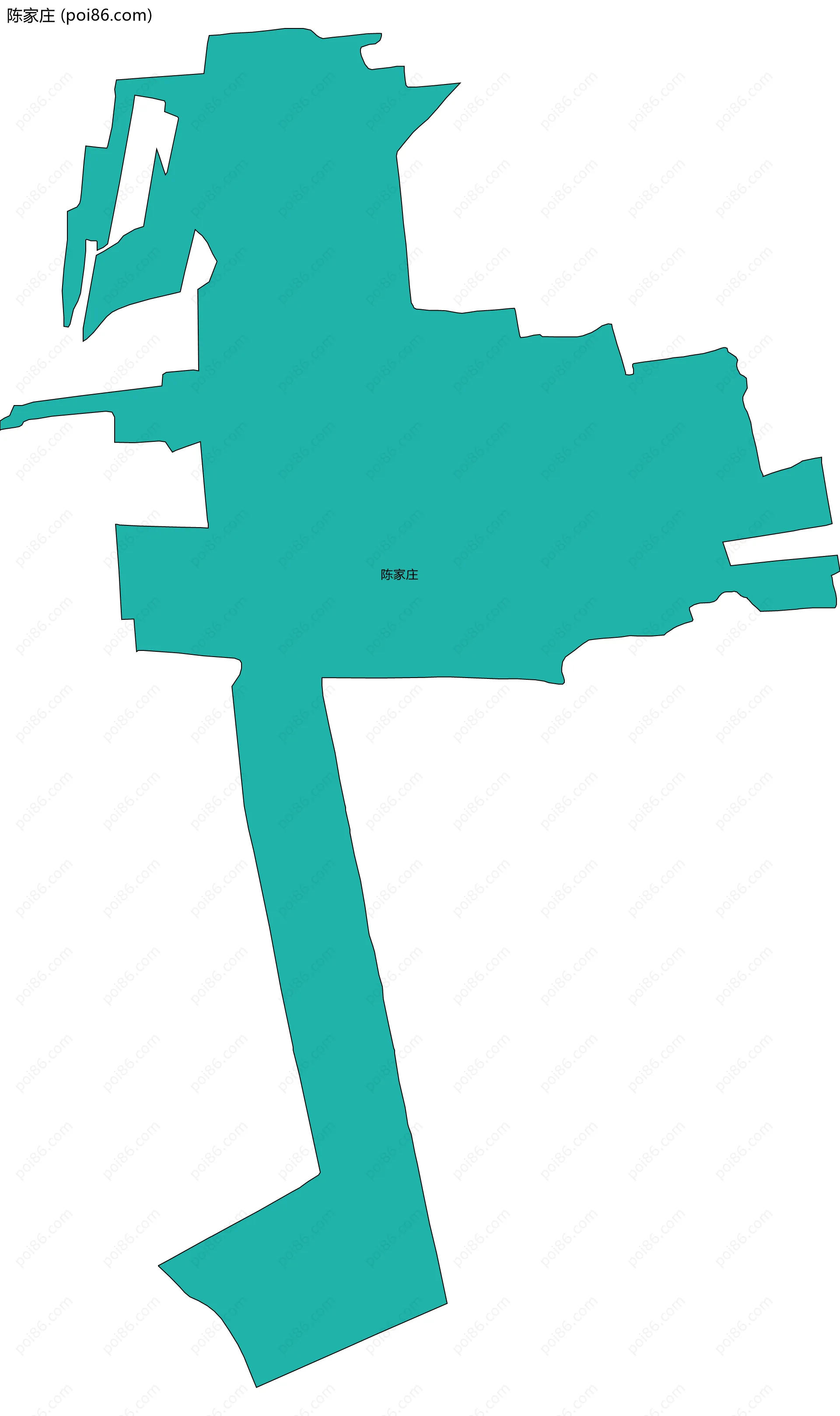 陈家庄边界地图