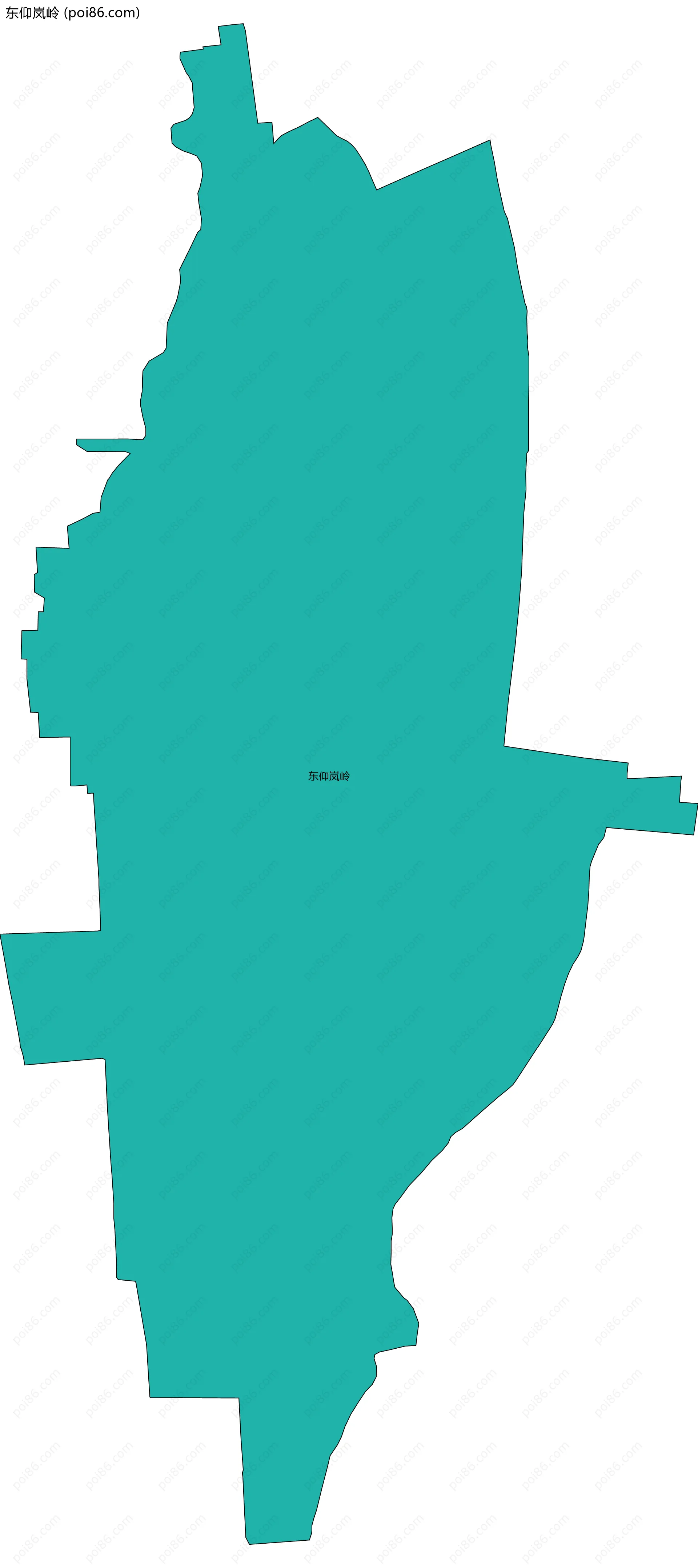 东仰岚岭边界地图