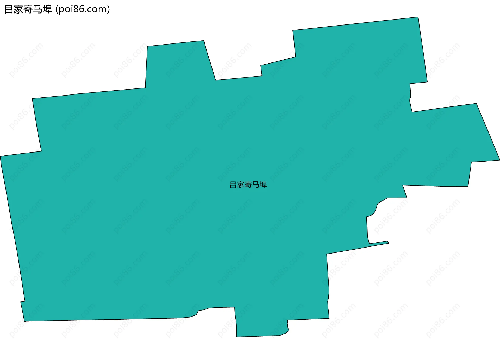 吕家寄马埠边界地图