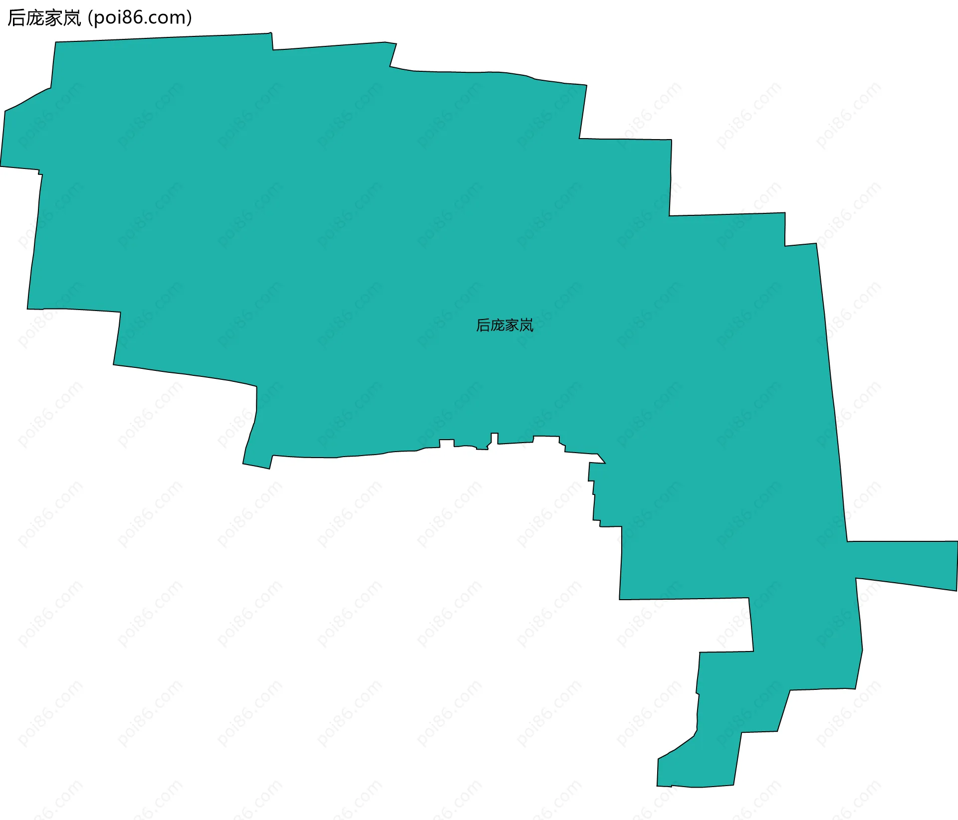 后庞家岚边界地图