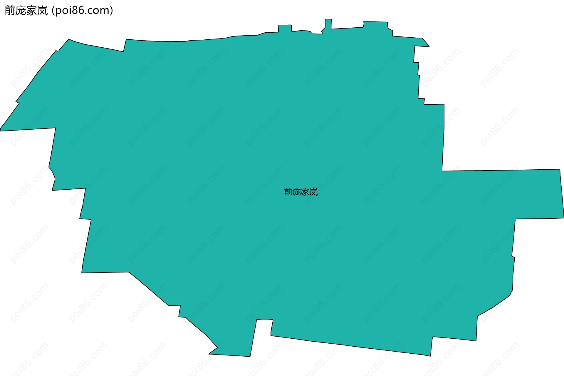 前庞家岚边界地图