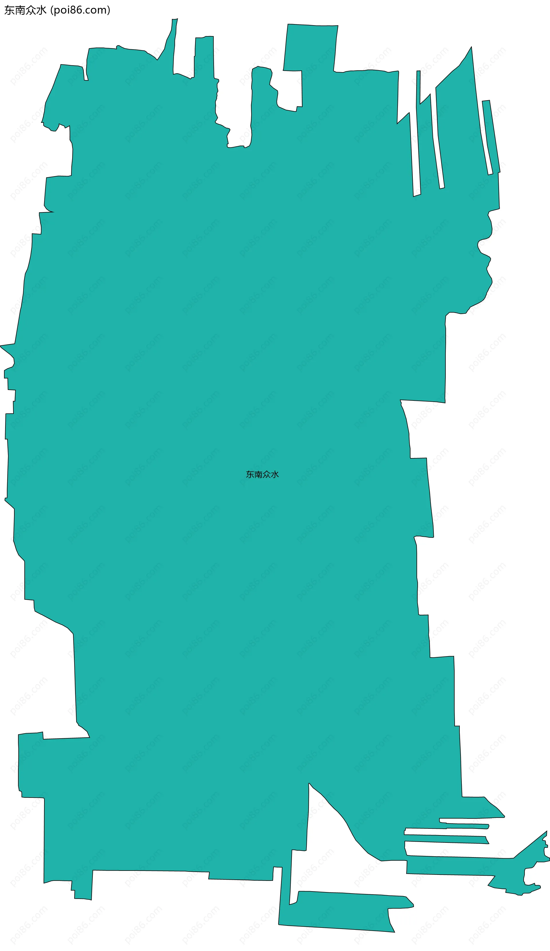 东南众水边界地图