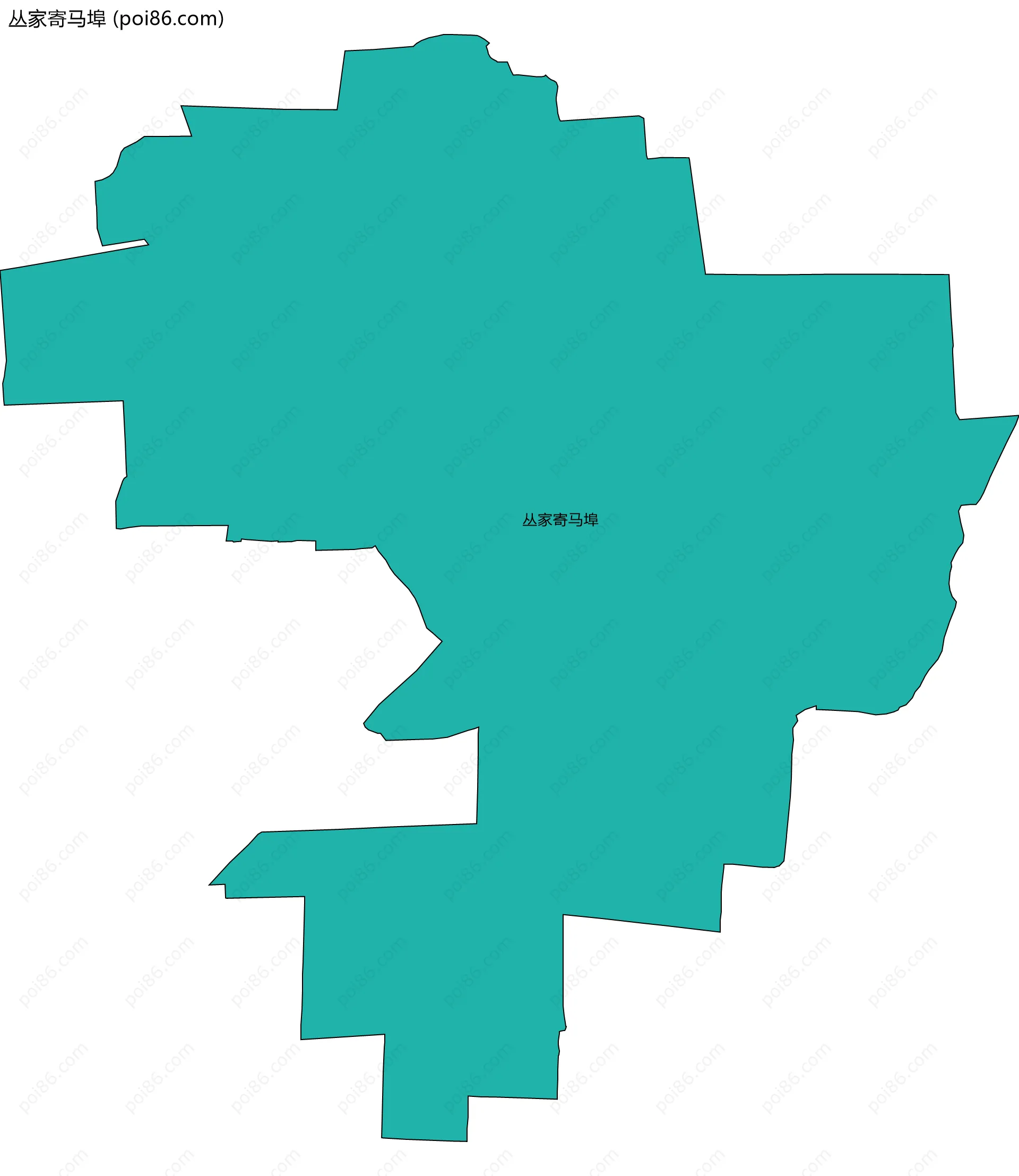 丛家寄马埠边界地图