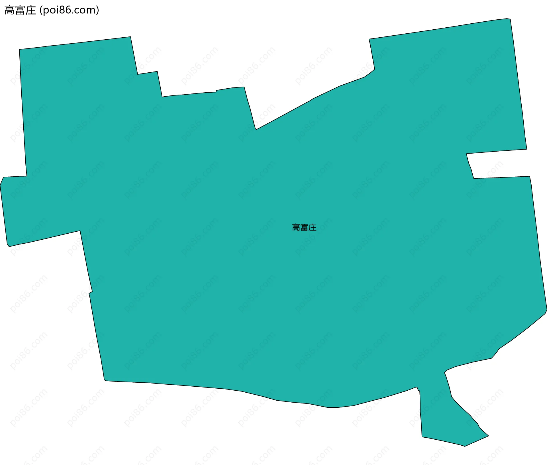 高富庄边界地图