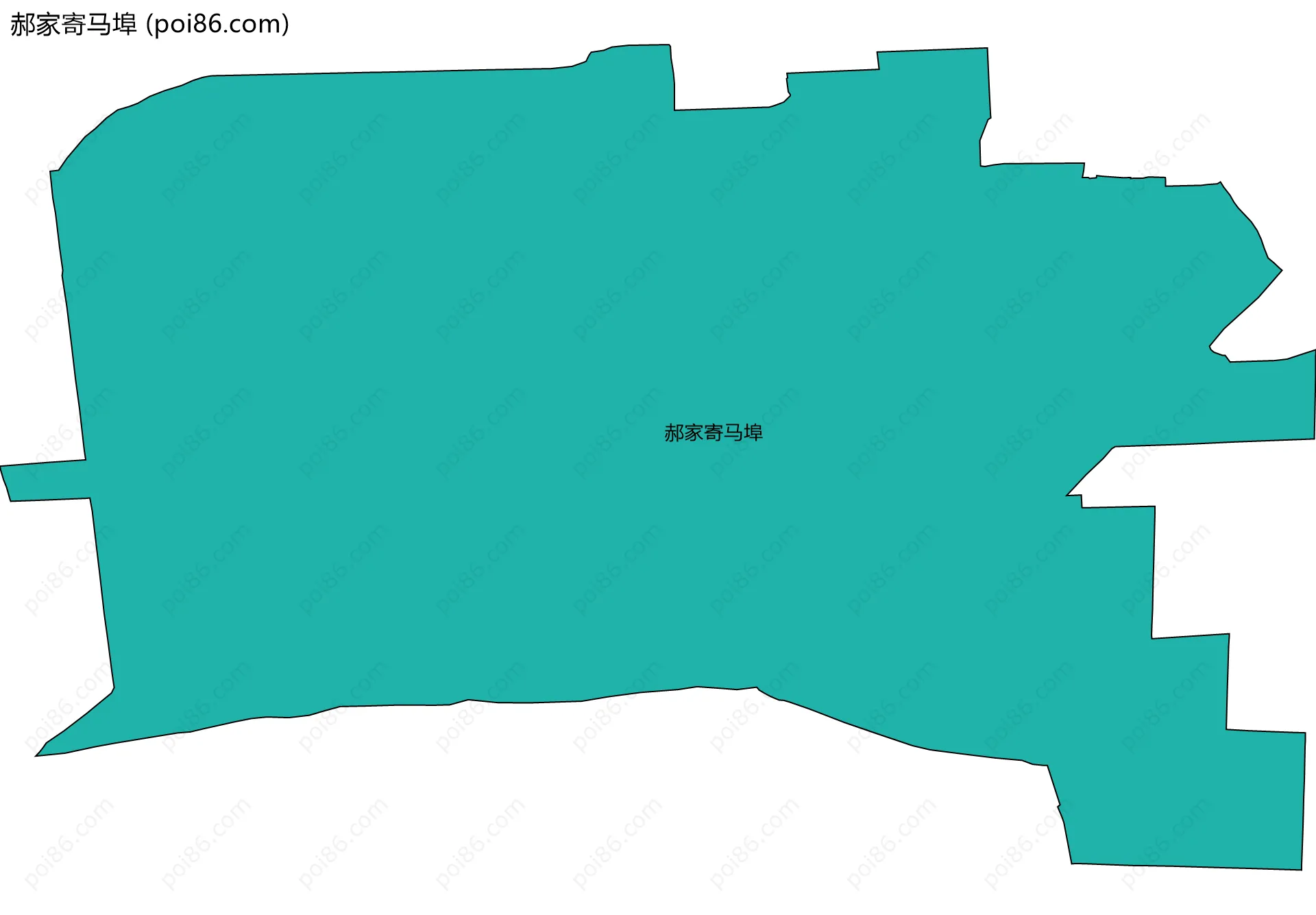 郝家寄马埠边界地图