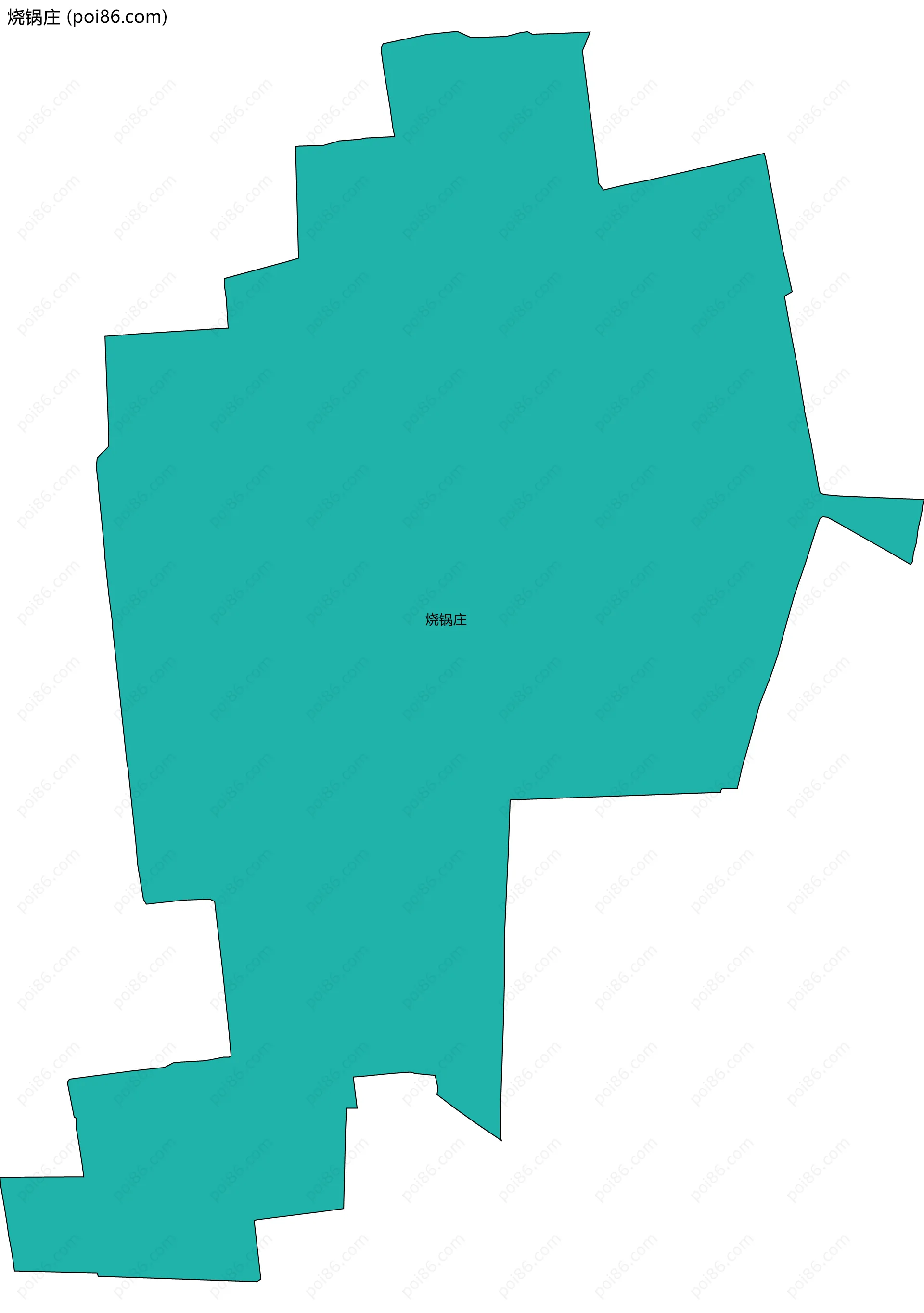 烧锅庄边界地图
