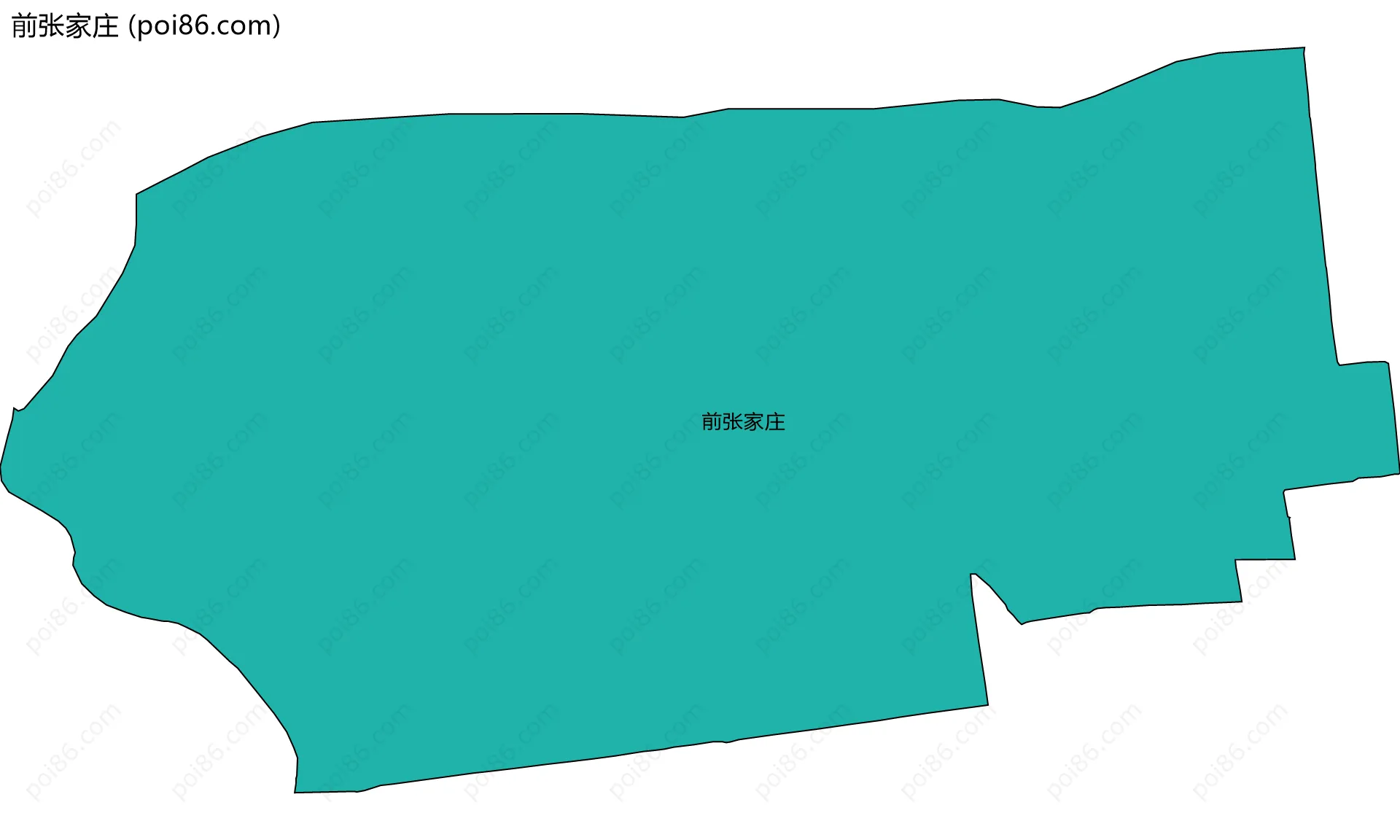 前张家庄边界地图