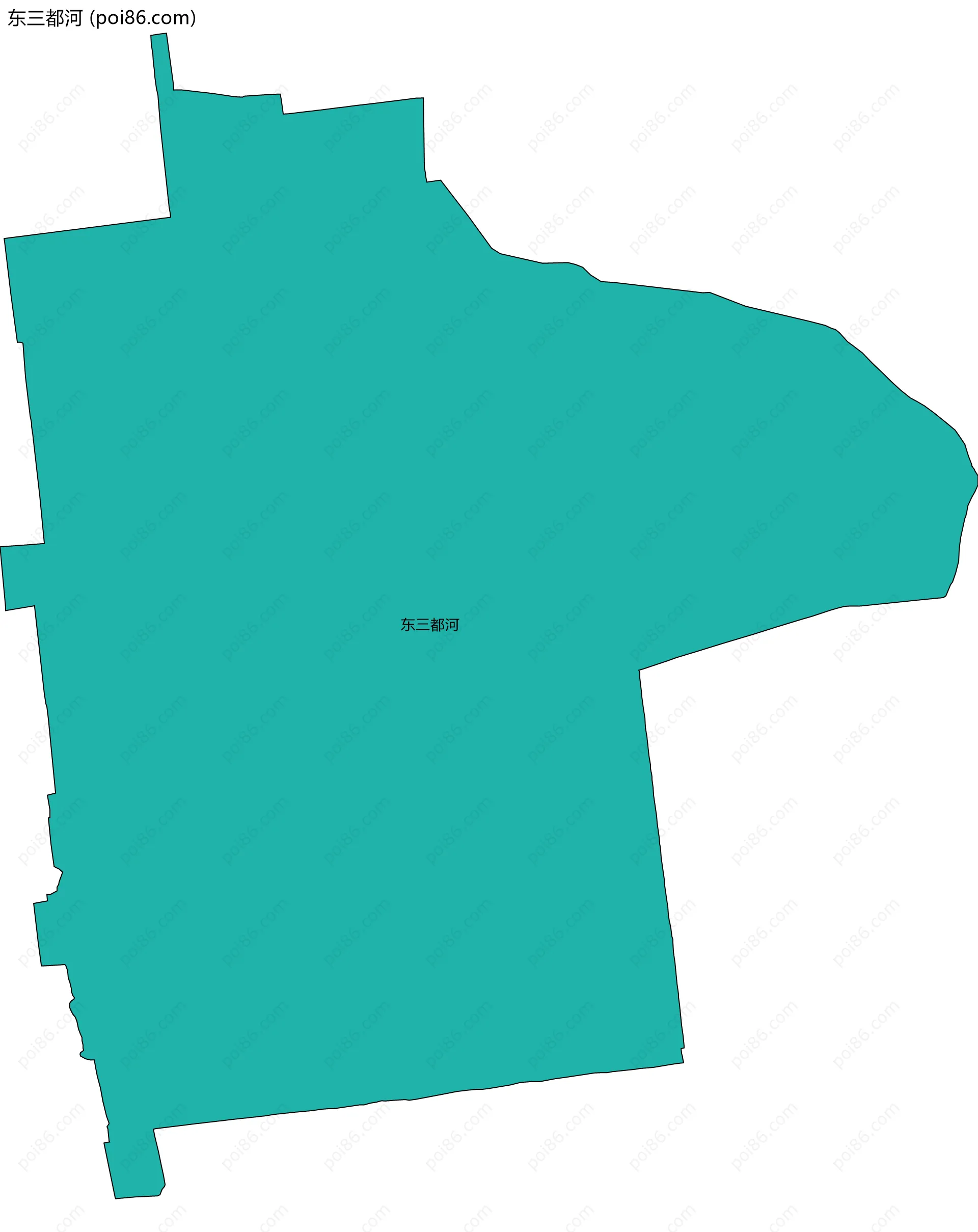 东三都河边界地图