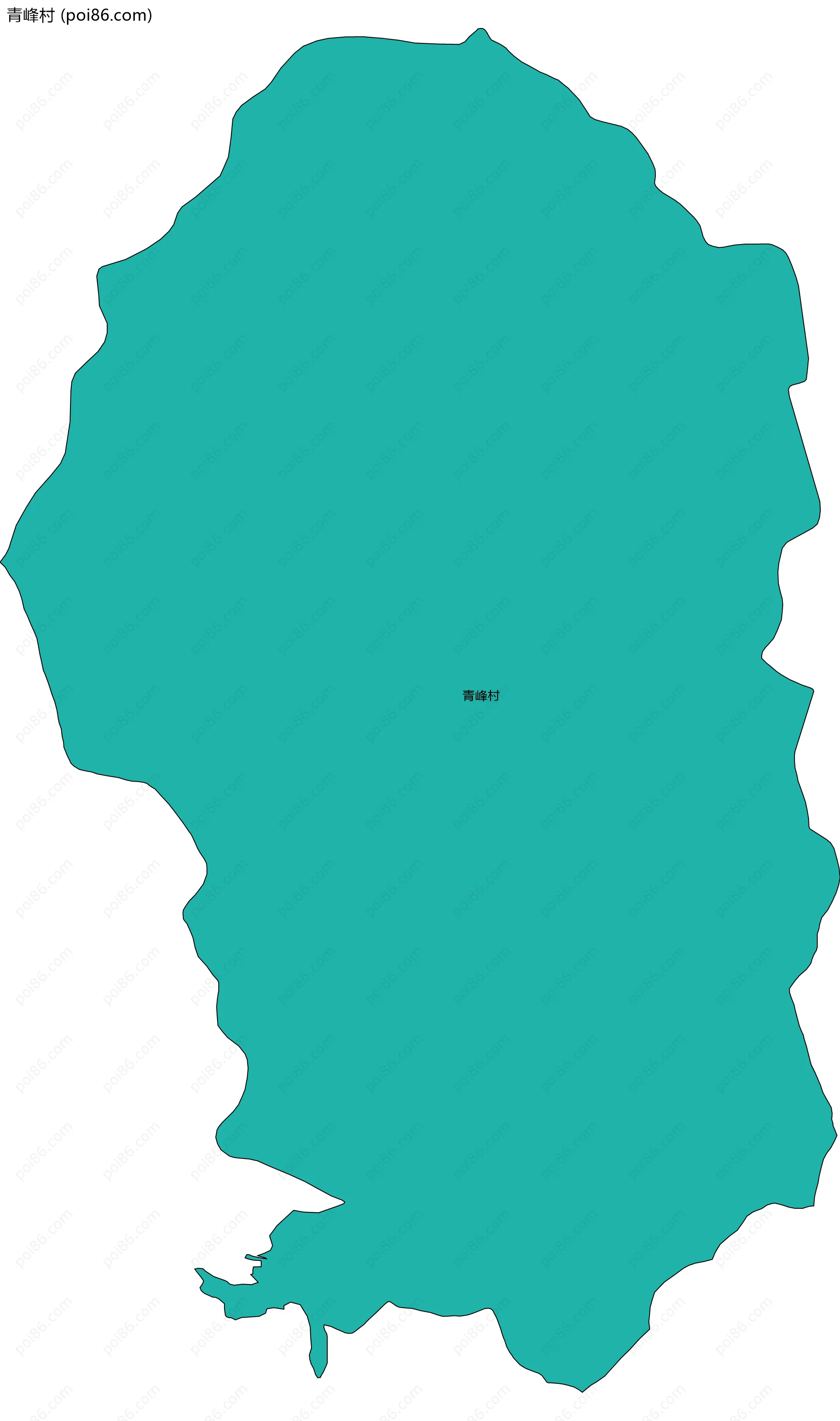 青峰村边界地图