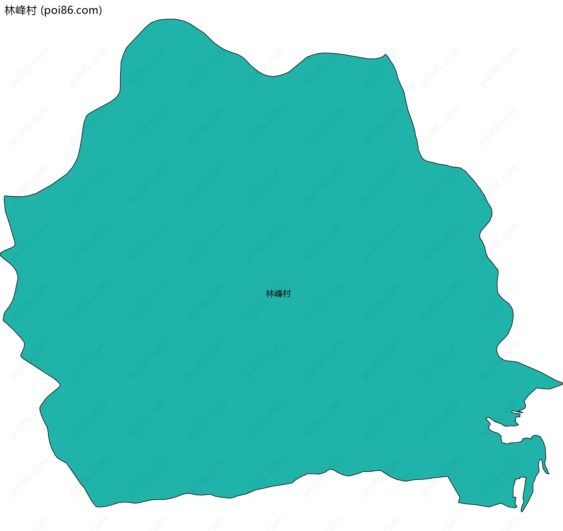 林峰村边界地图