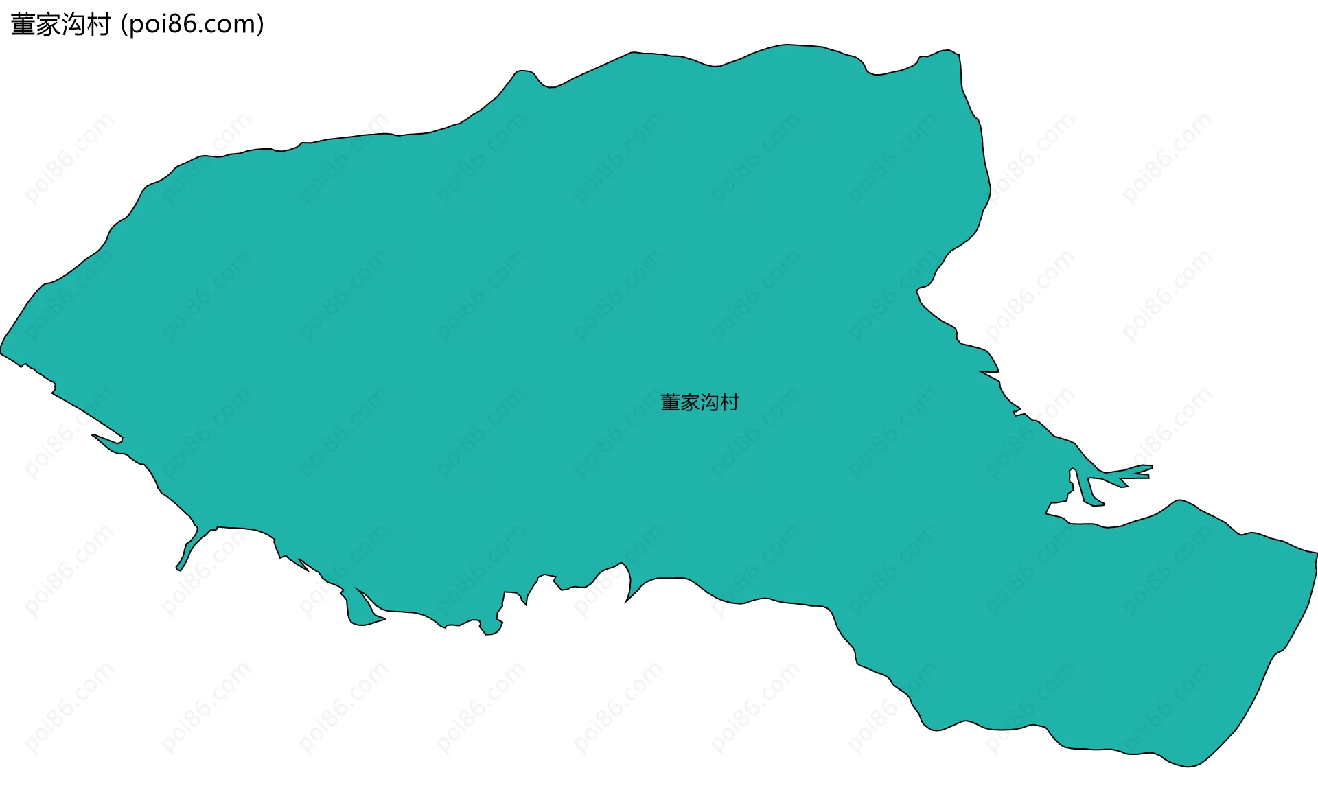 董家沟村边界地图