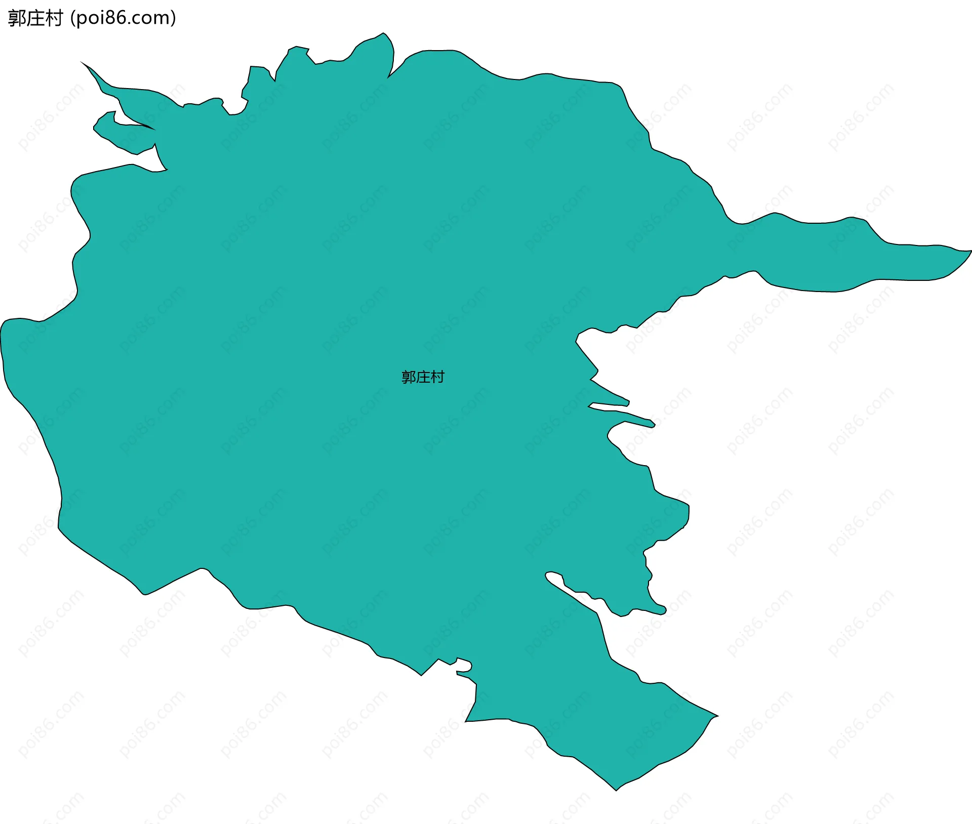 郭庄村边界地图